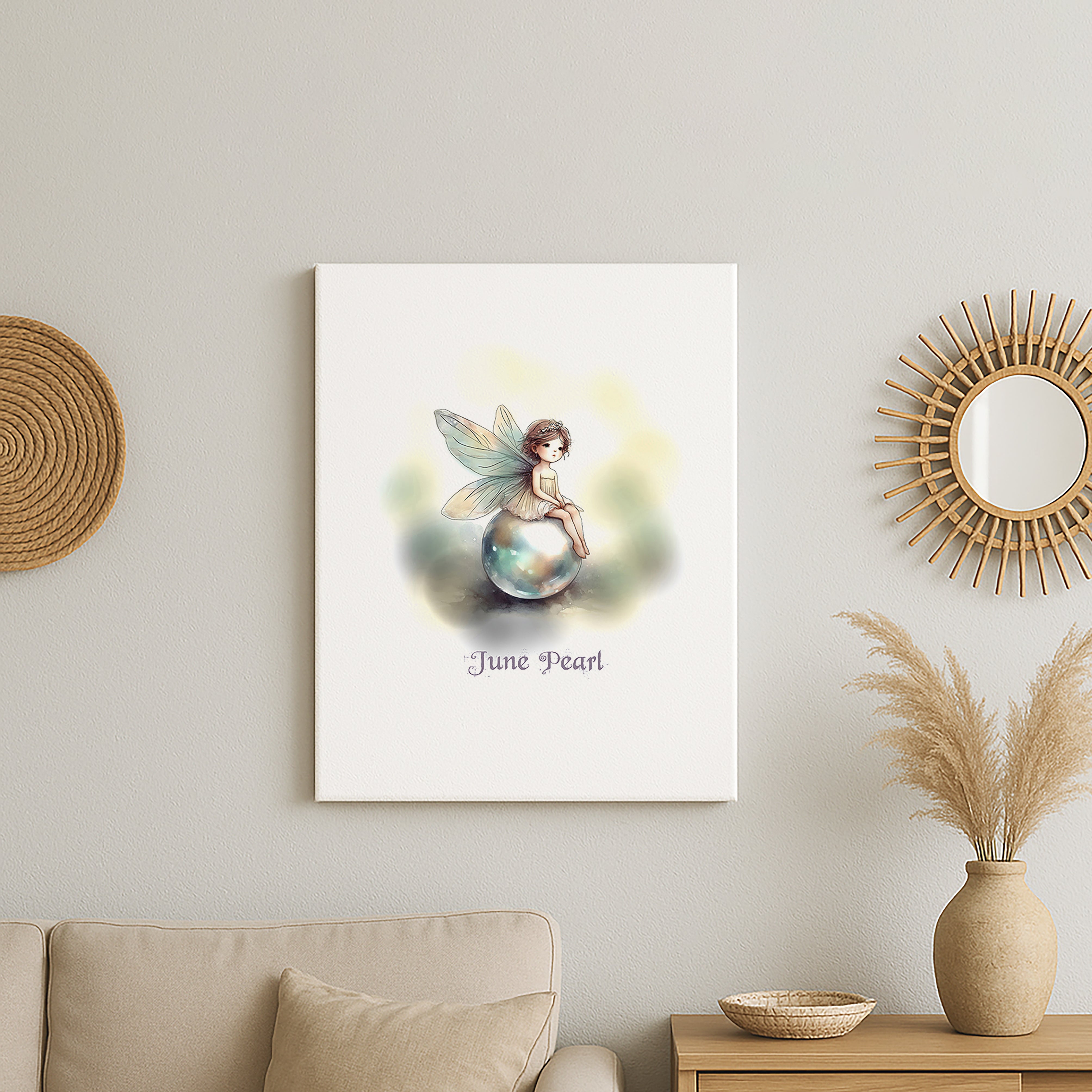 Little Gems June Pearl Canvas