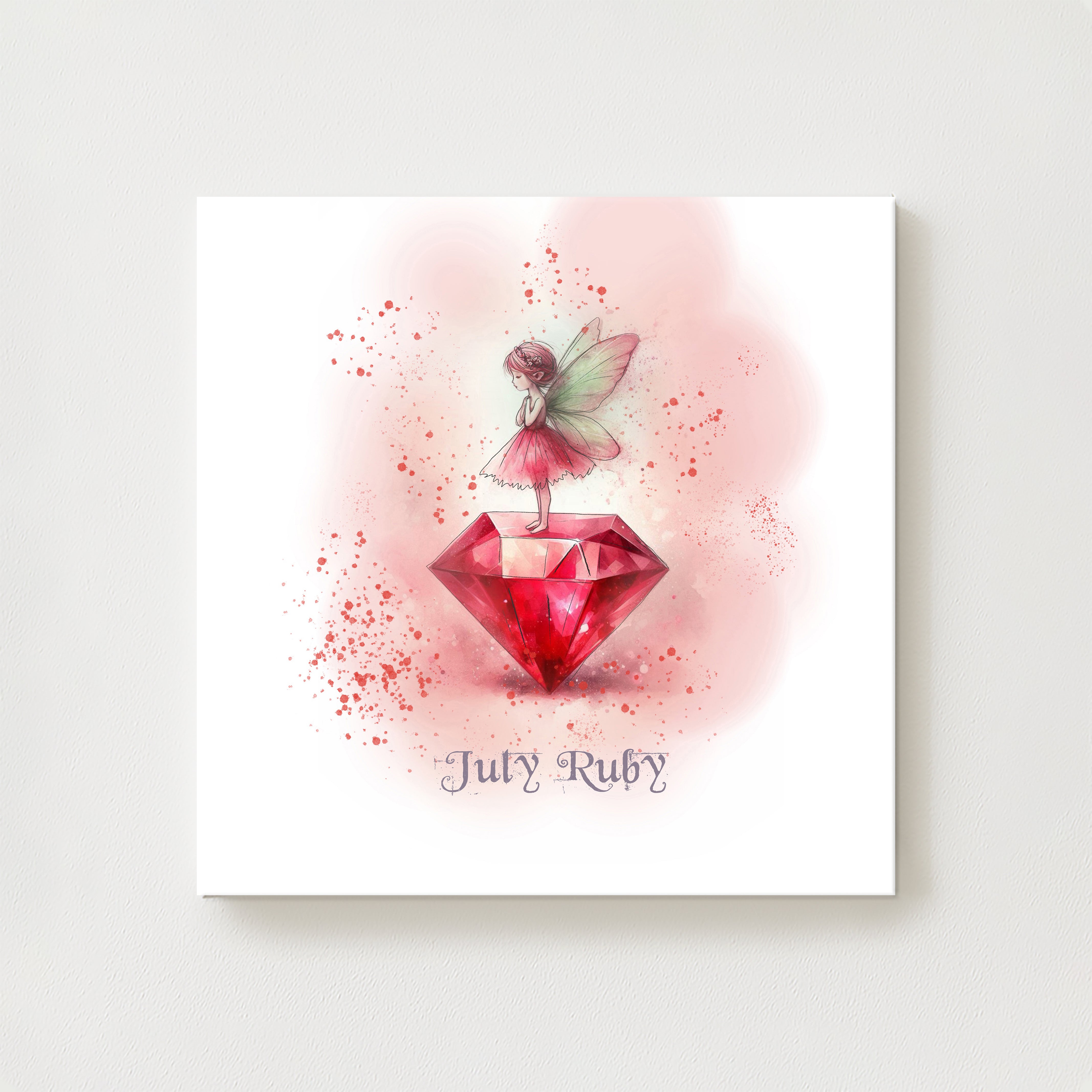 Little Gems July Ruby Canvas