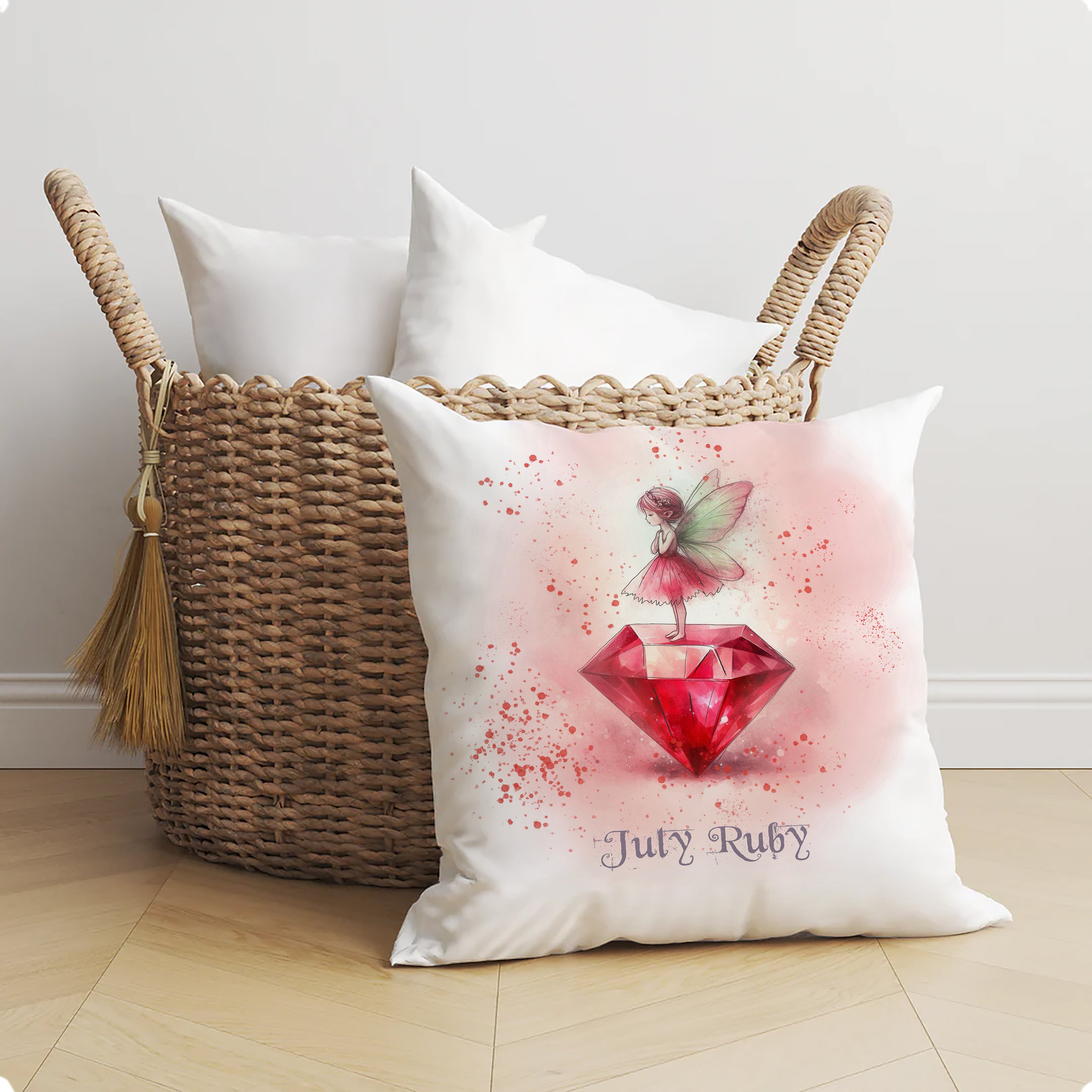 Little Gems July Ruby Cushion