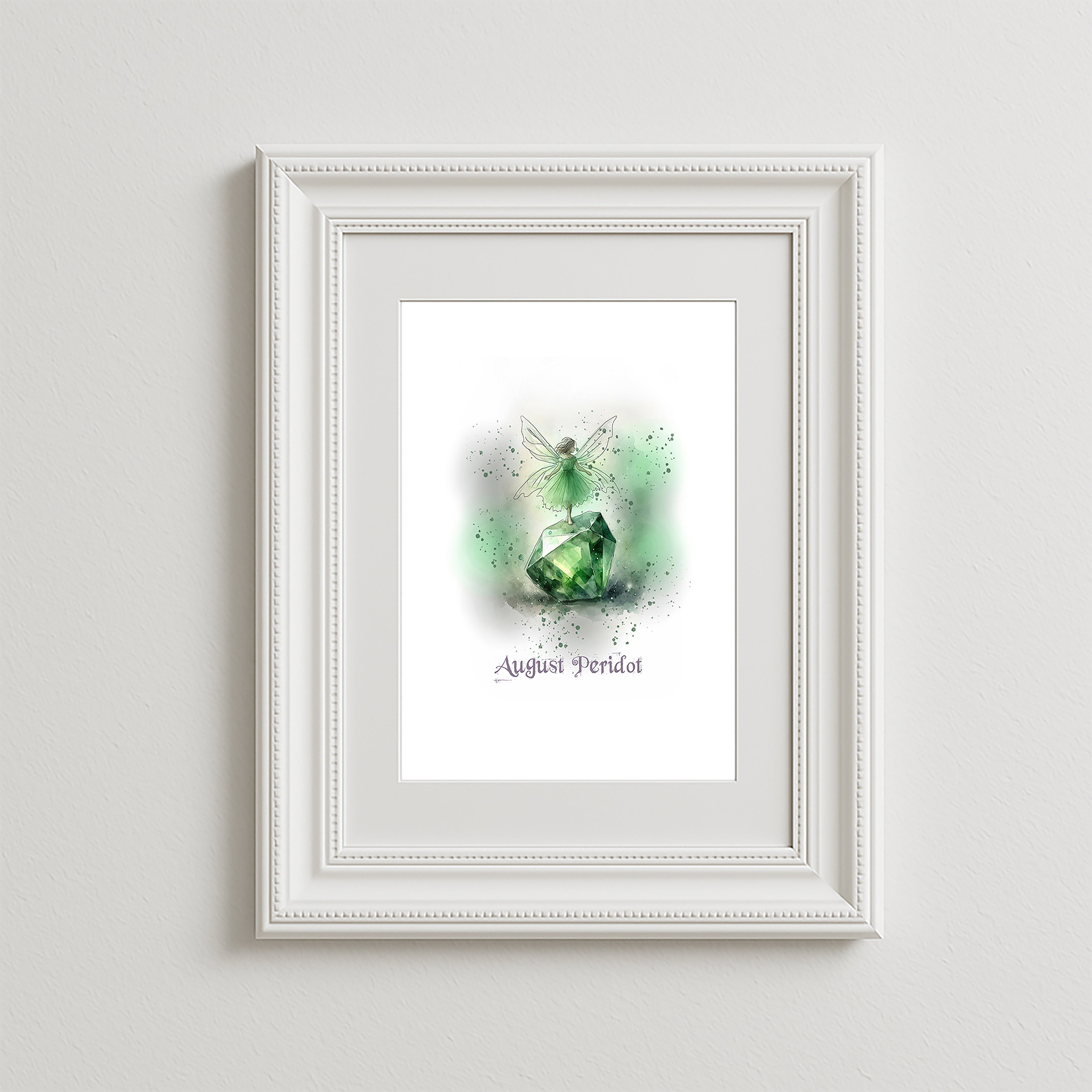 Little Gems August Peridot Art Print