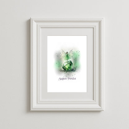 Little Gems August Peridot Art Print