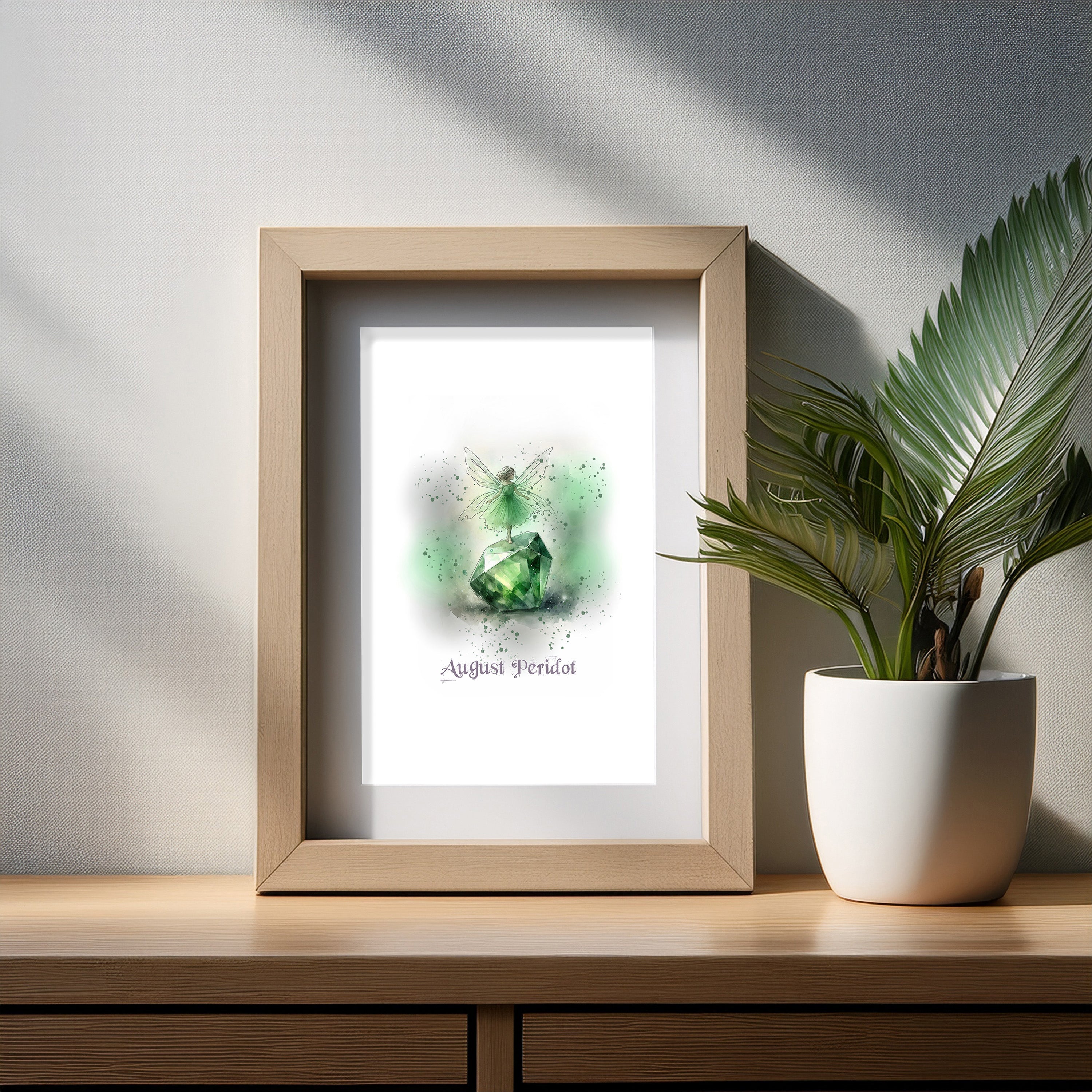 Little Gems August Peridot Art Print