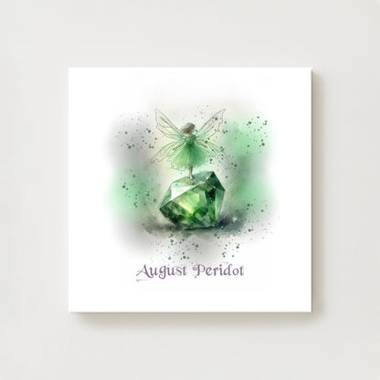 Little Gems August Peridot Canvas