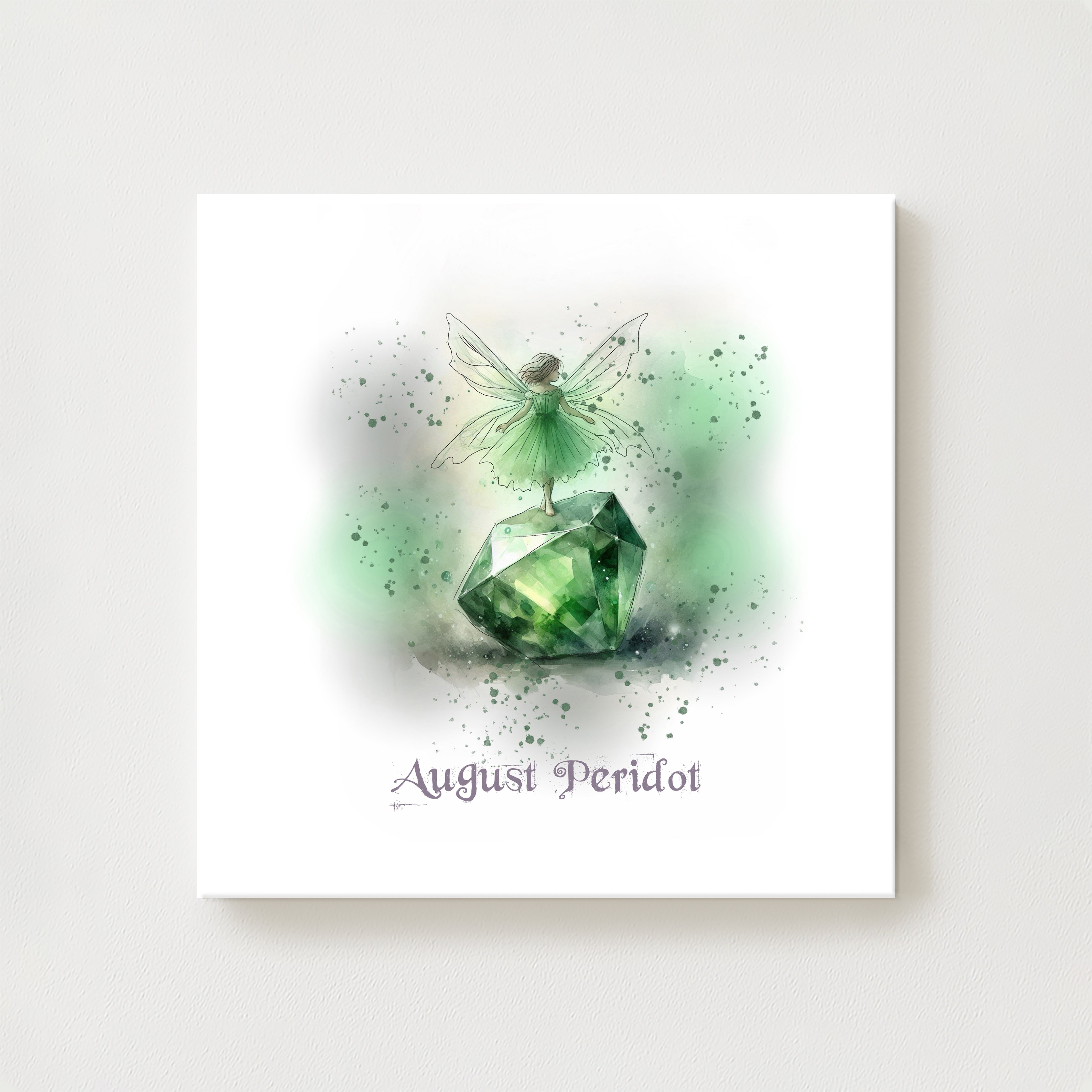 Little Gems August Peridot Canvas