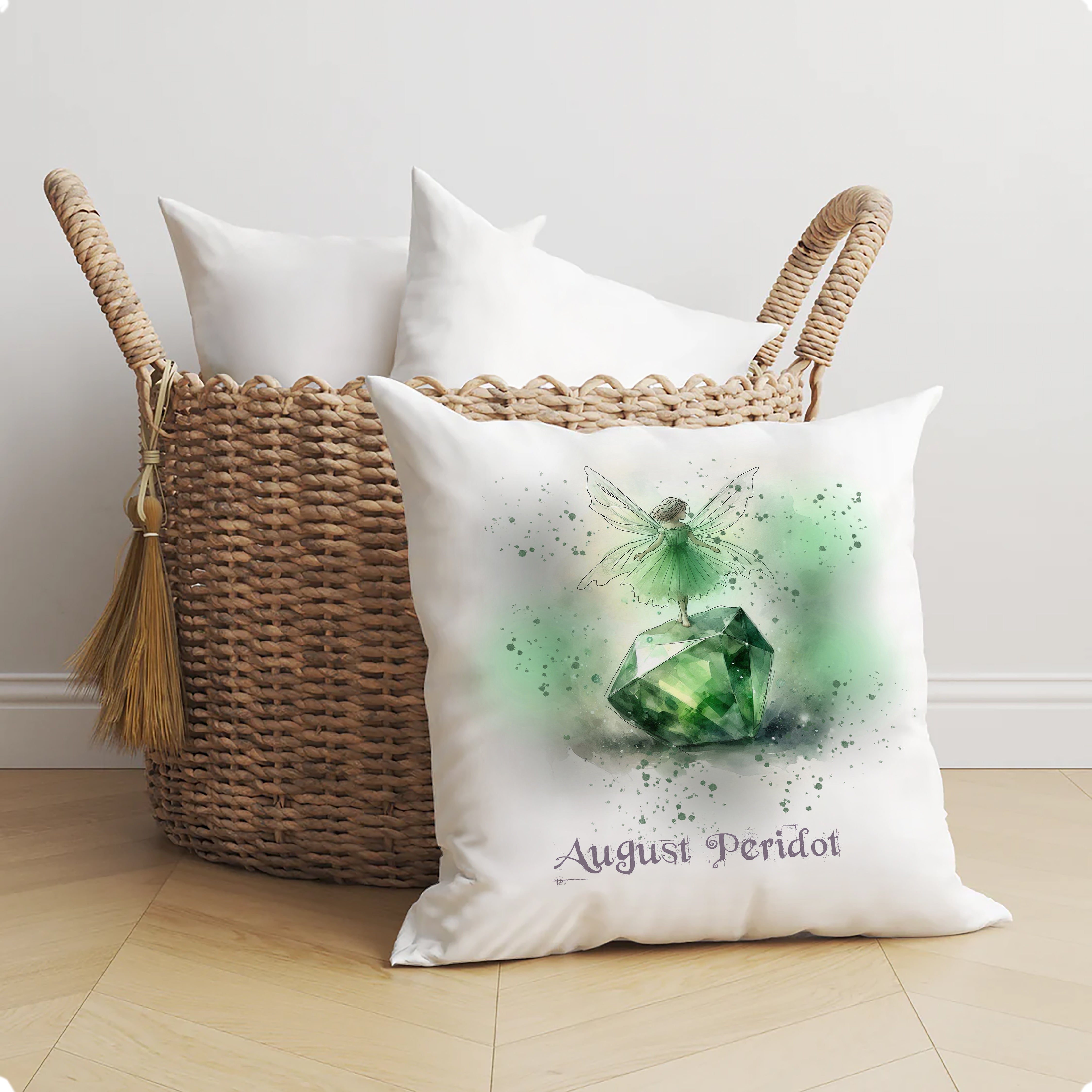 Little Gems August Peridot Cushion