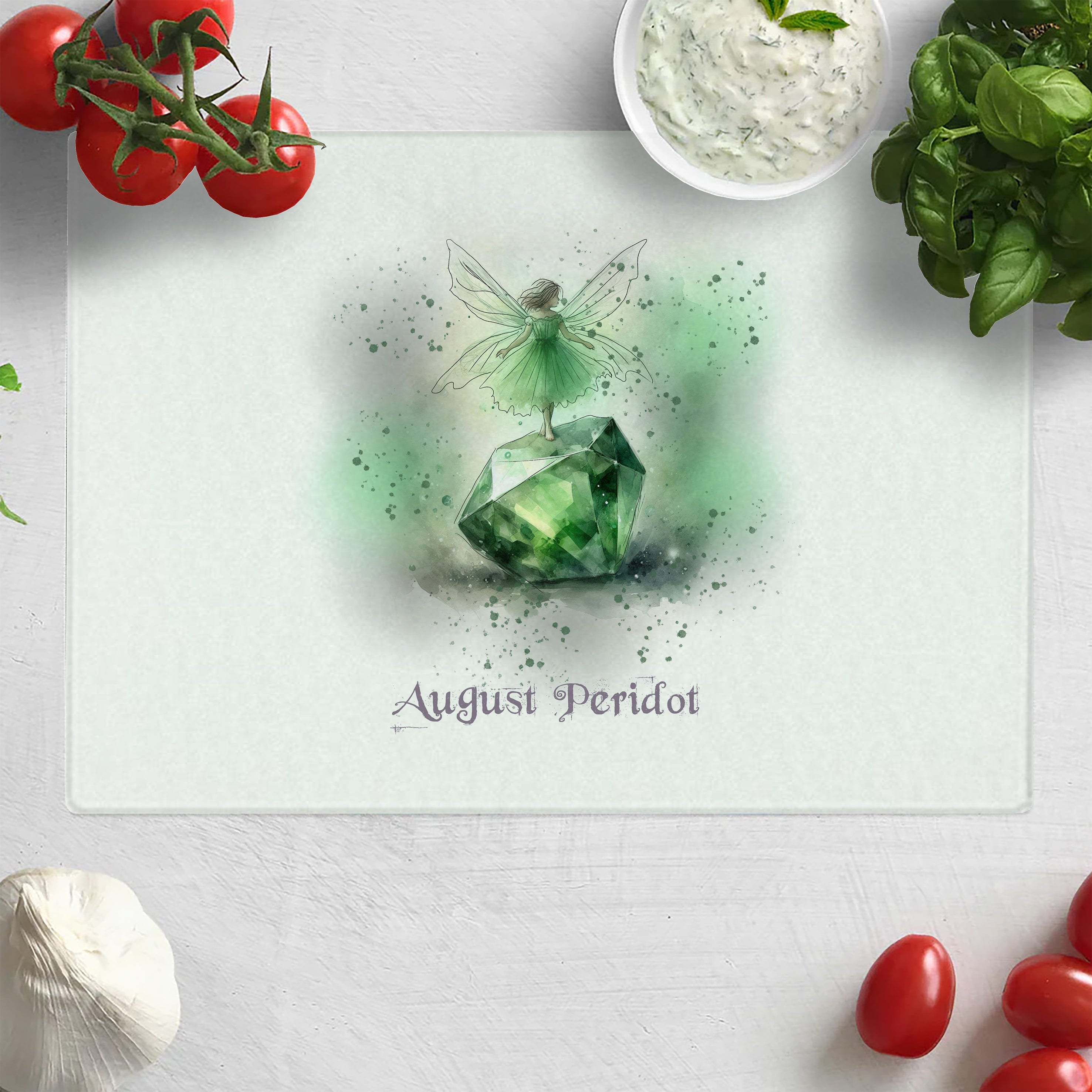 Little Gems August Peridot Chopping Board