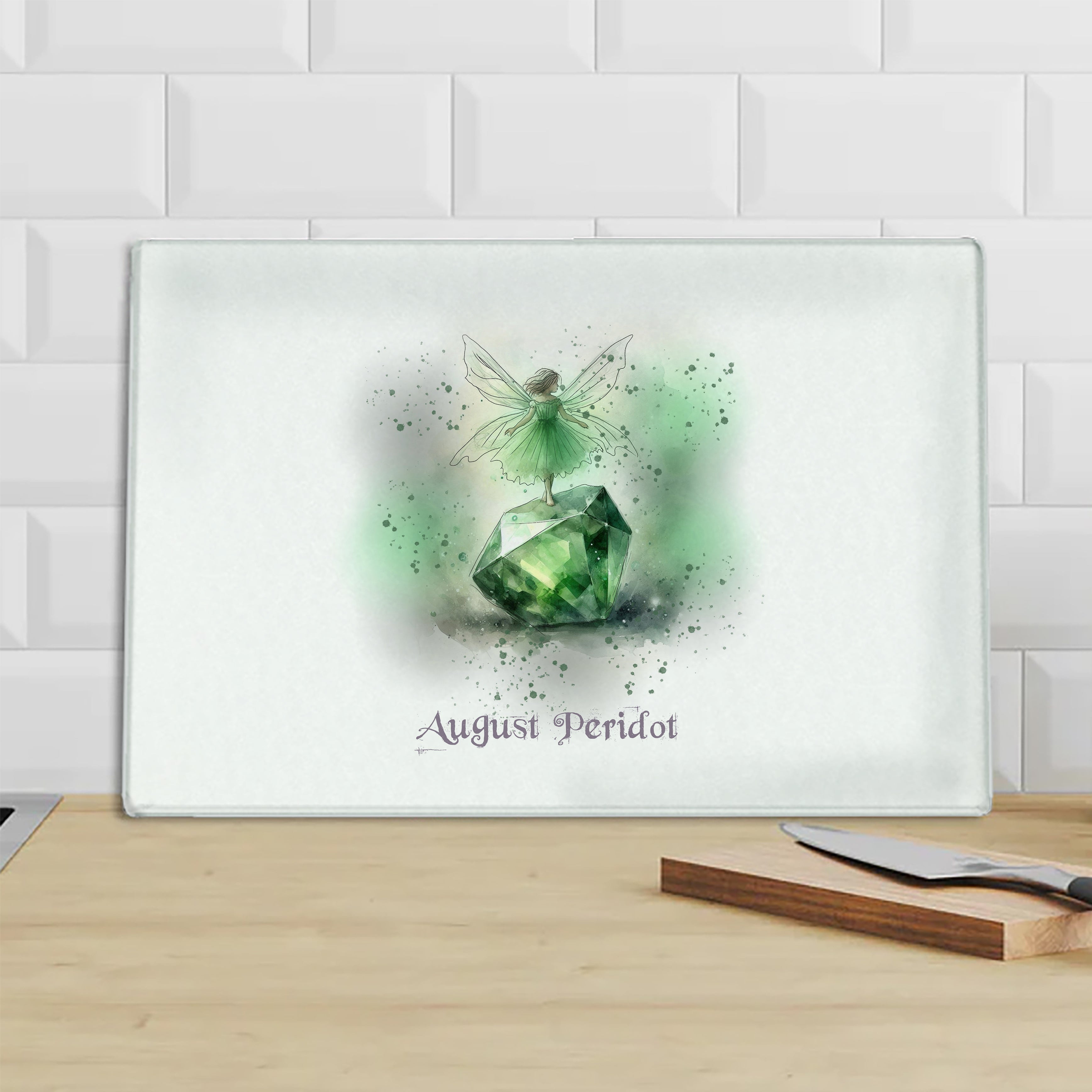 Little Gems August Peridot Chopping Board