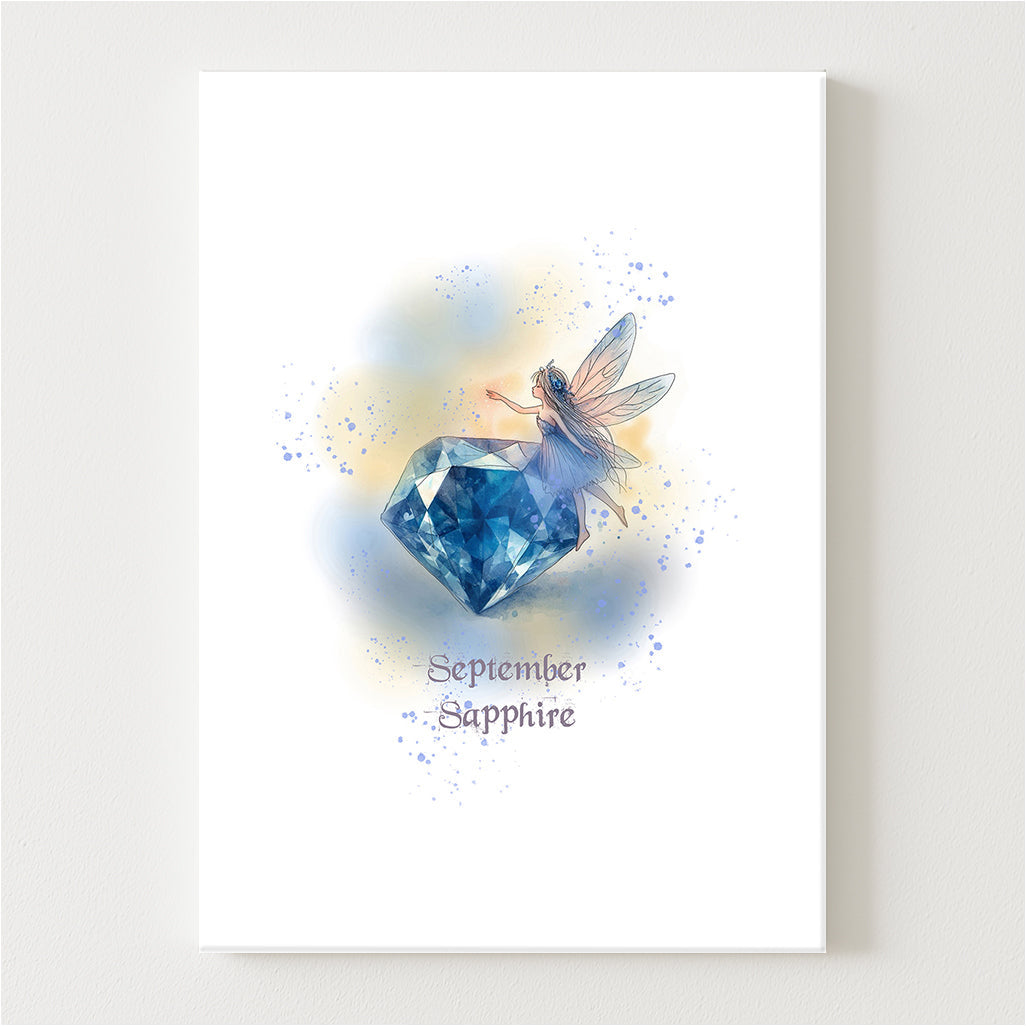 Little Gems September Sapphire Canvas