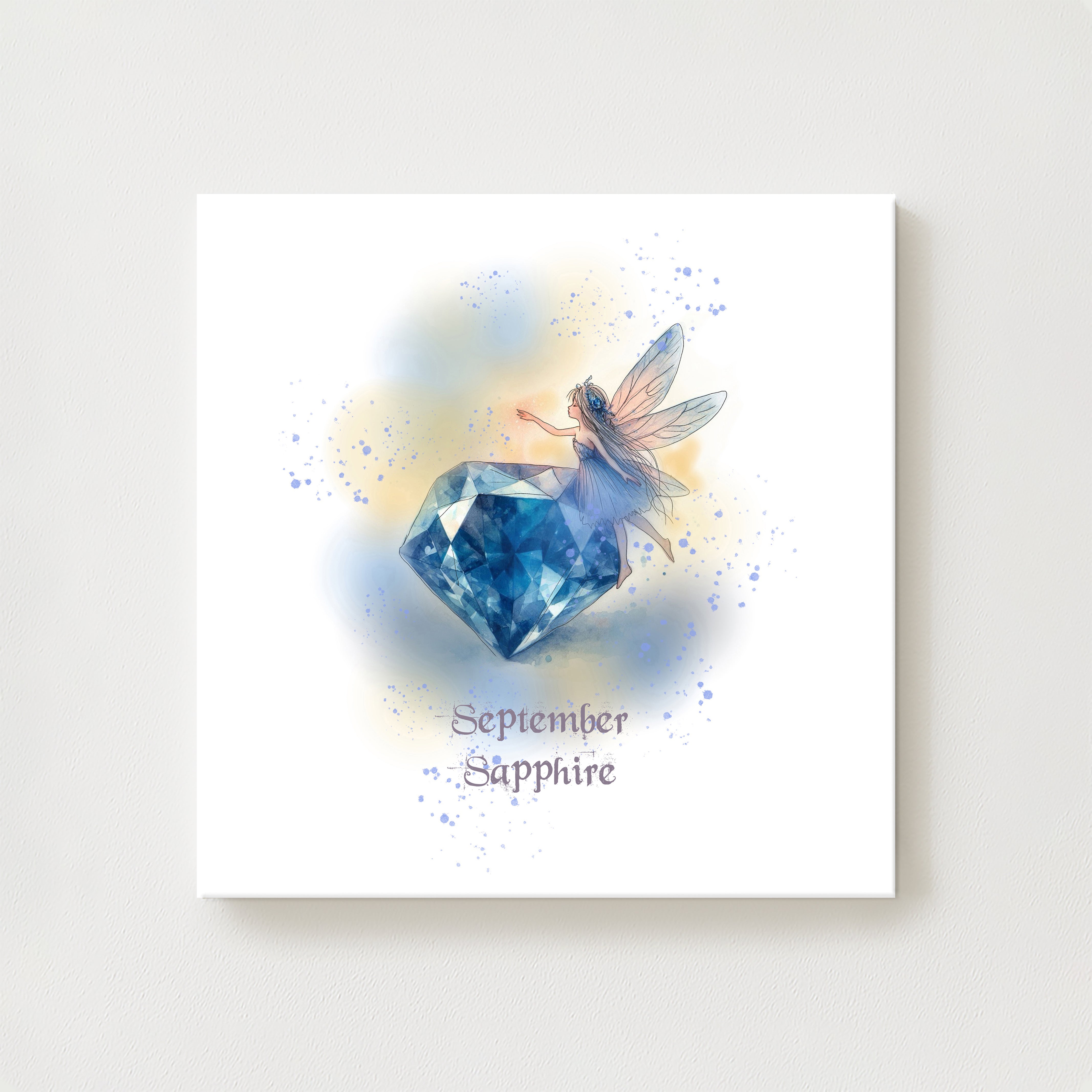 Little Gems September Sapphire Canvas