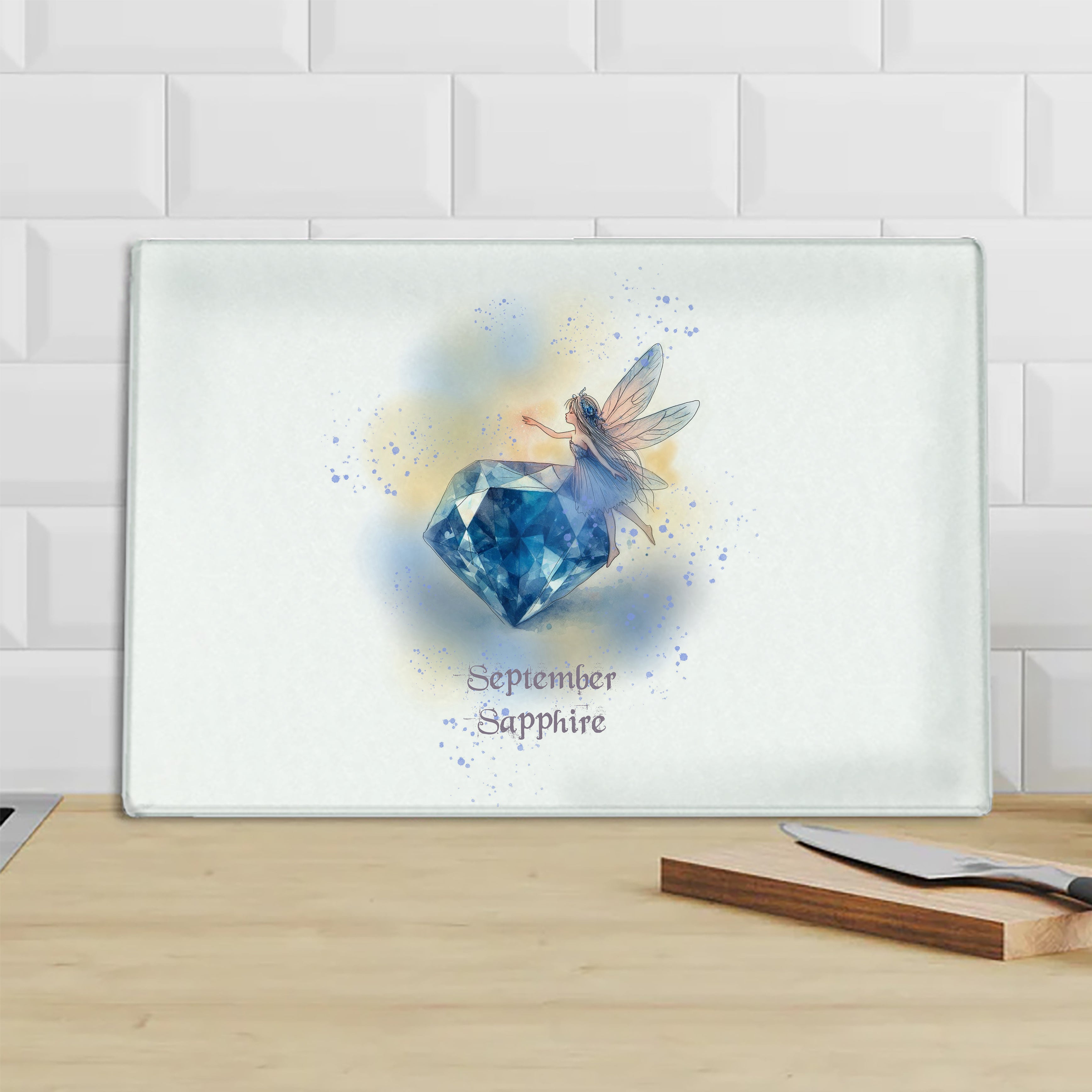 Little Gems September Sapphire Chopping Board