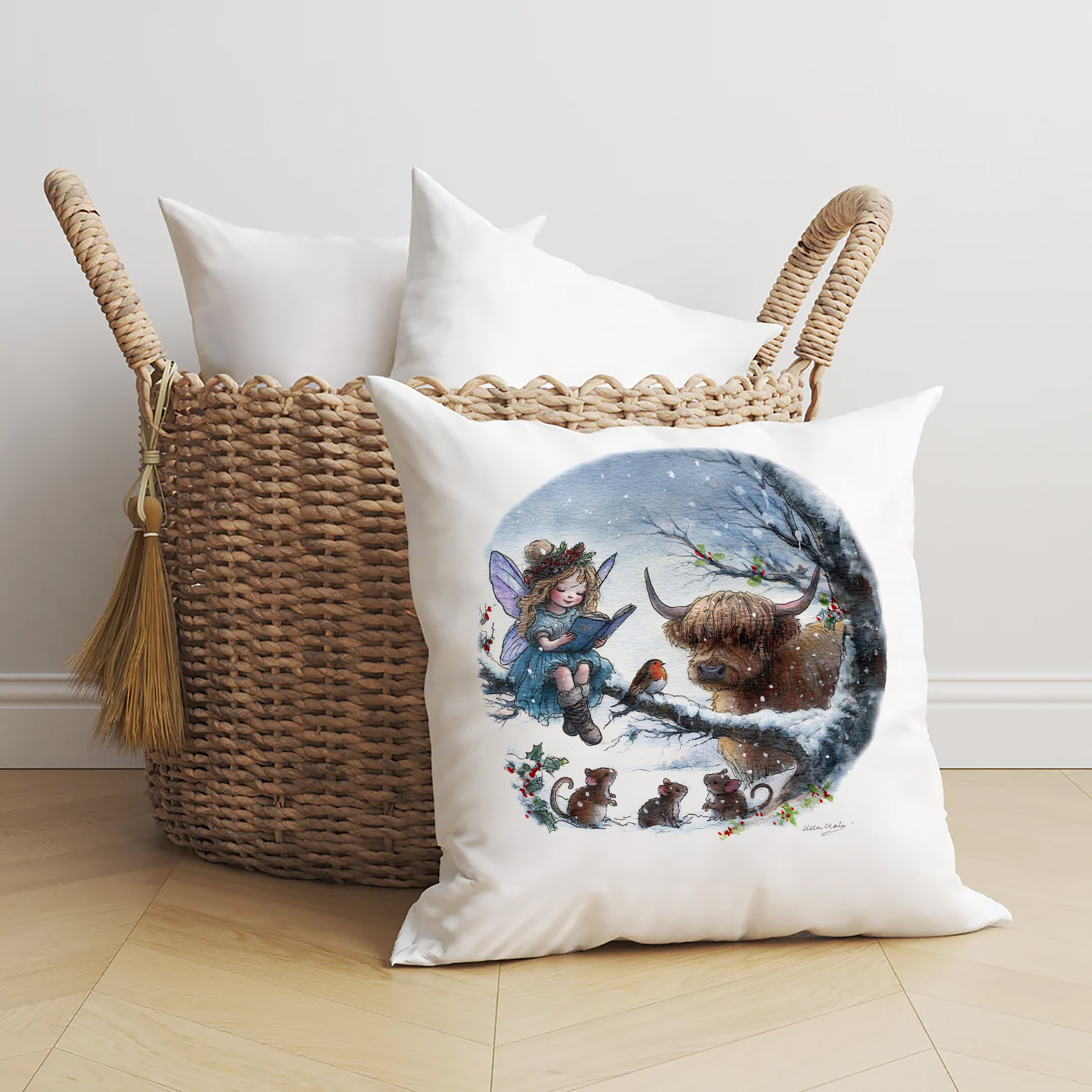 A Fairys Winter Cushion
