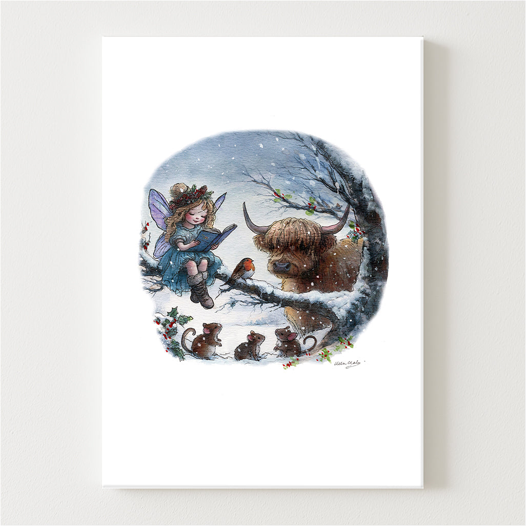 A Fairys Winter Tale Canvas