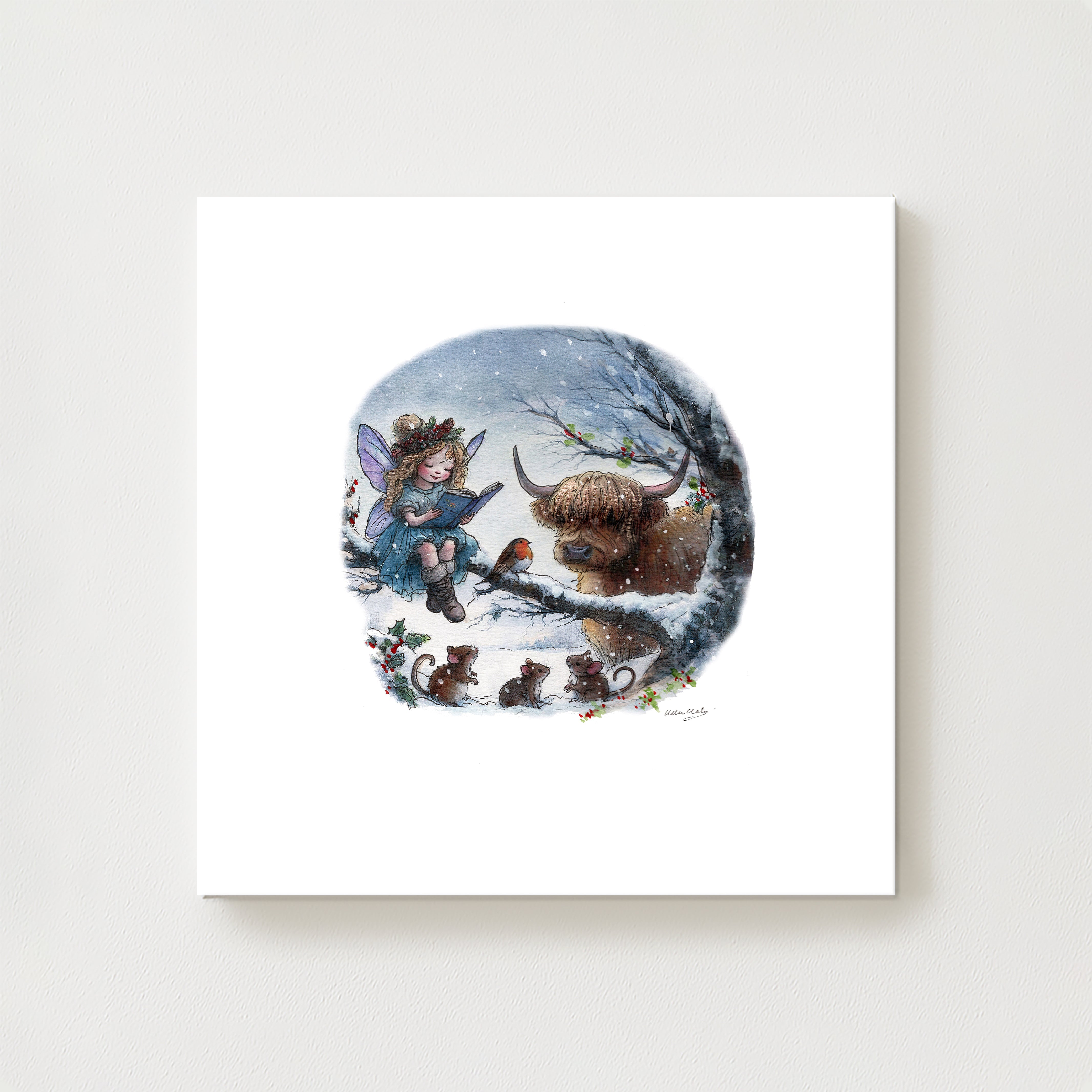 A Fairys Winter Tale Canvas