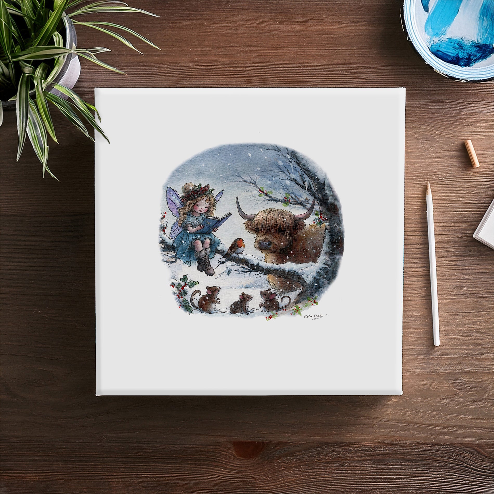 A Fairys Winter Tale Canvas
