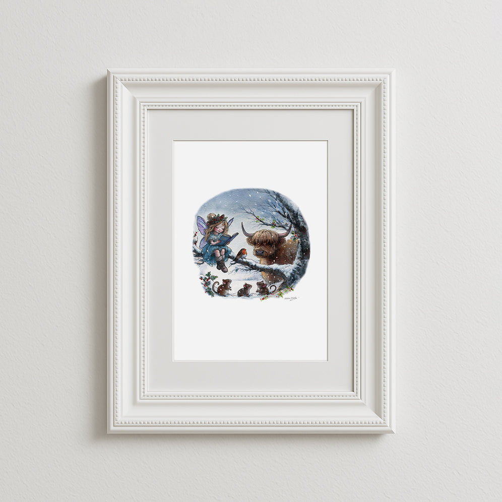 A Fairys Winter Tale Art Print