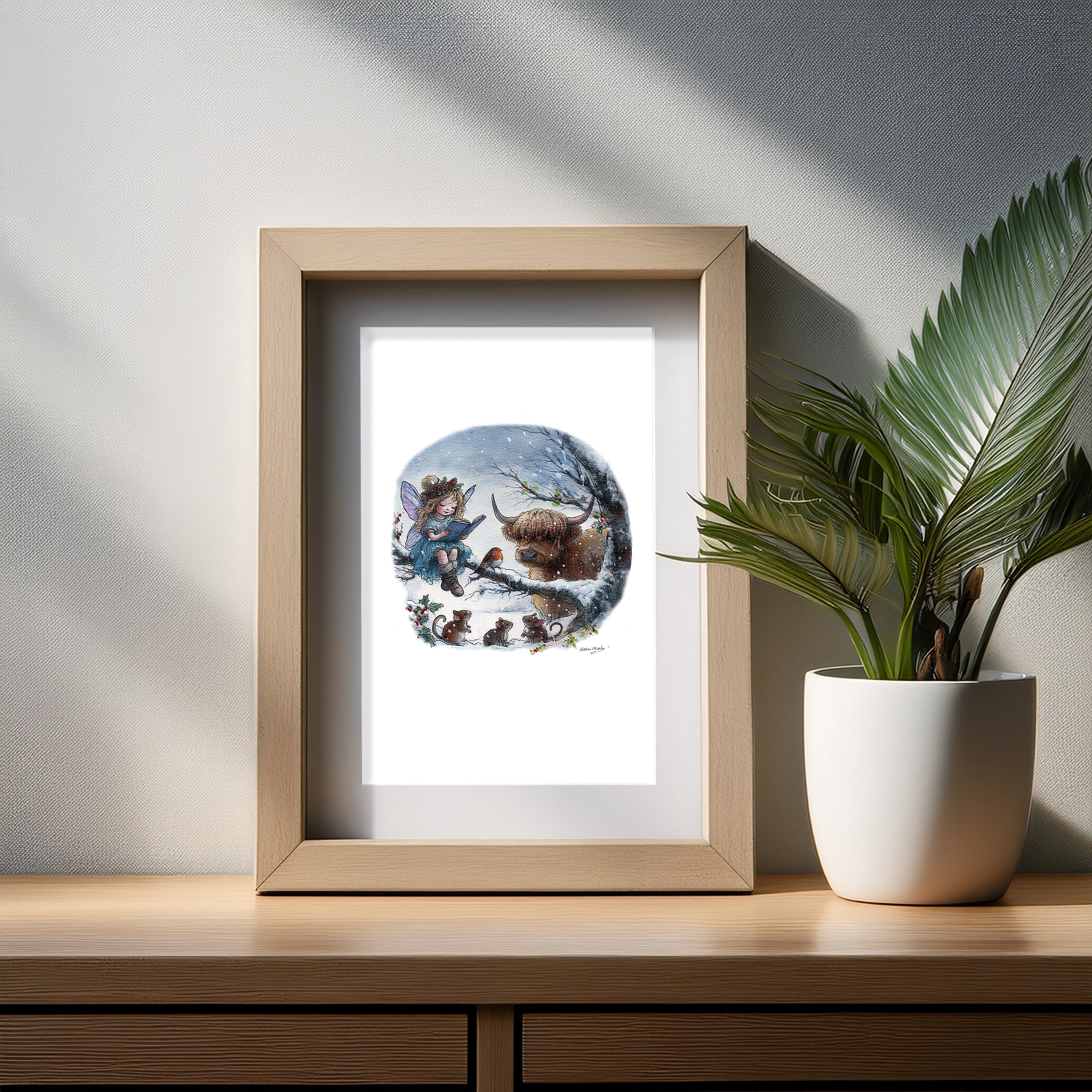 A Fairys Winter Tale Art Print