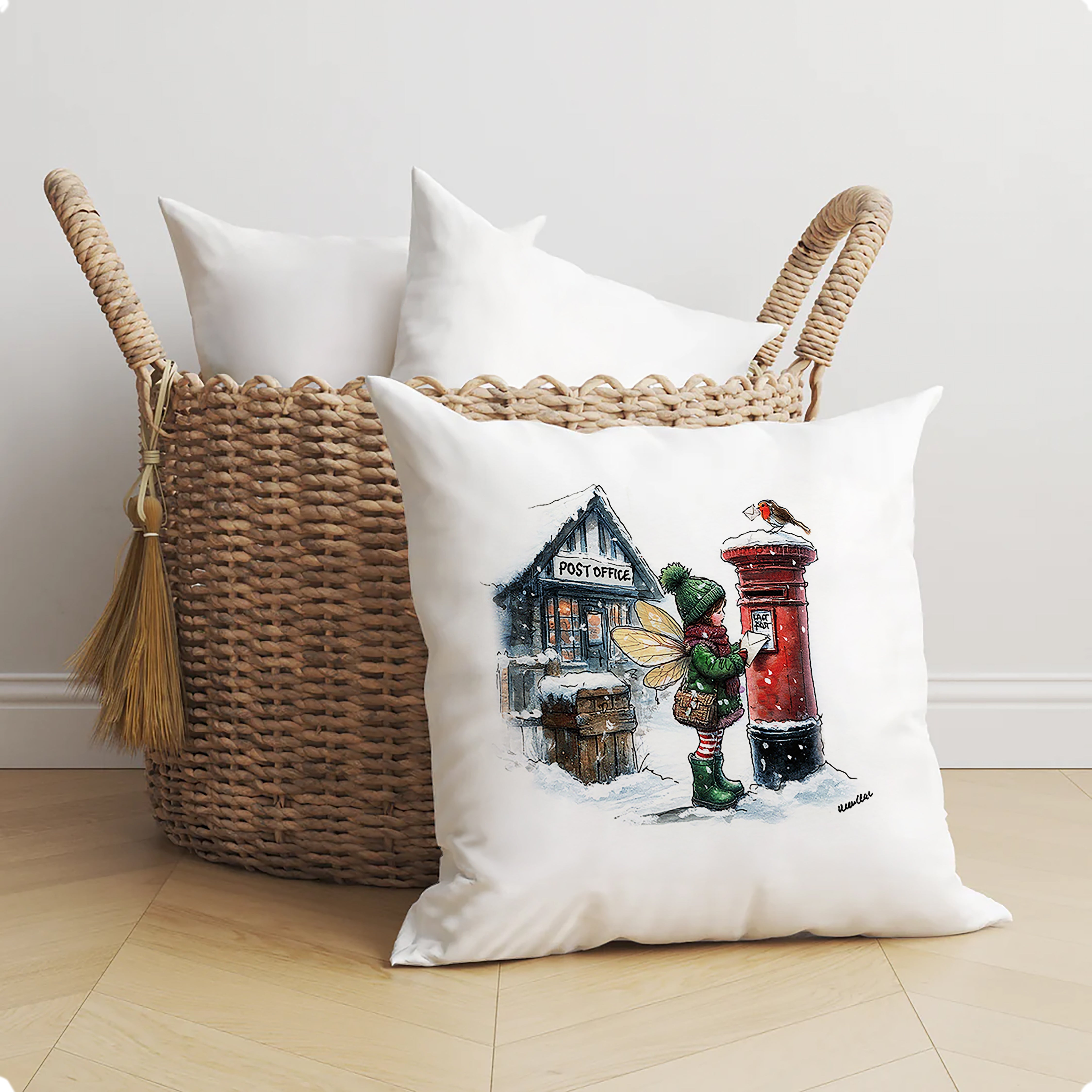 A Wing and a Stamp Cushion