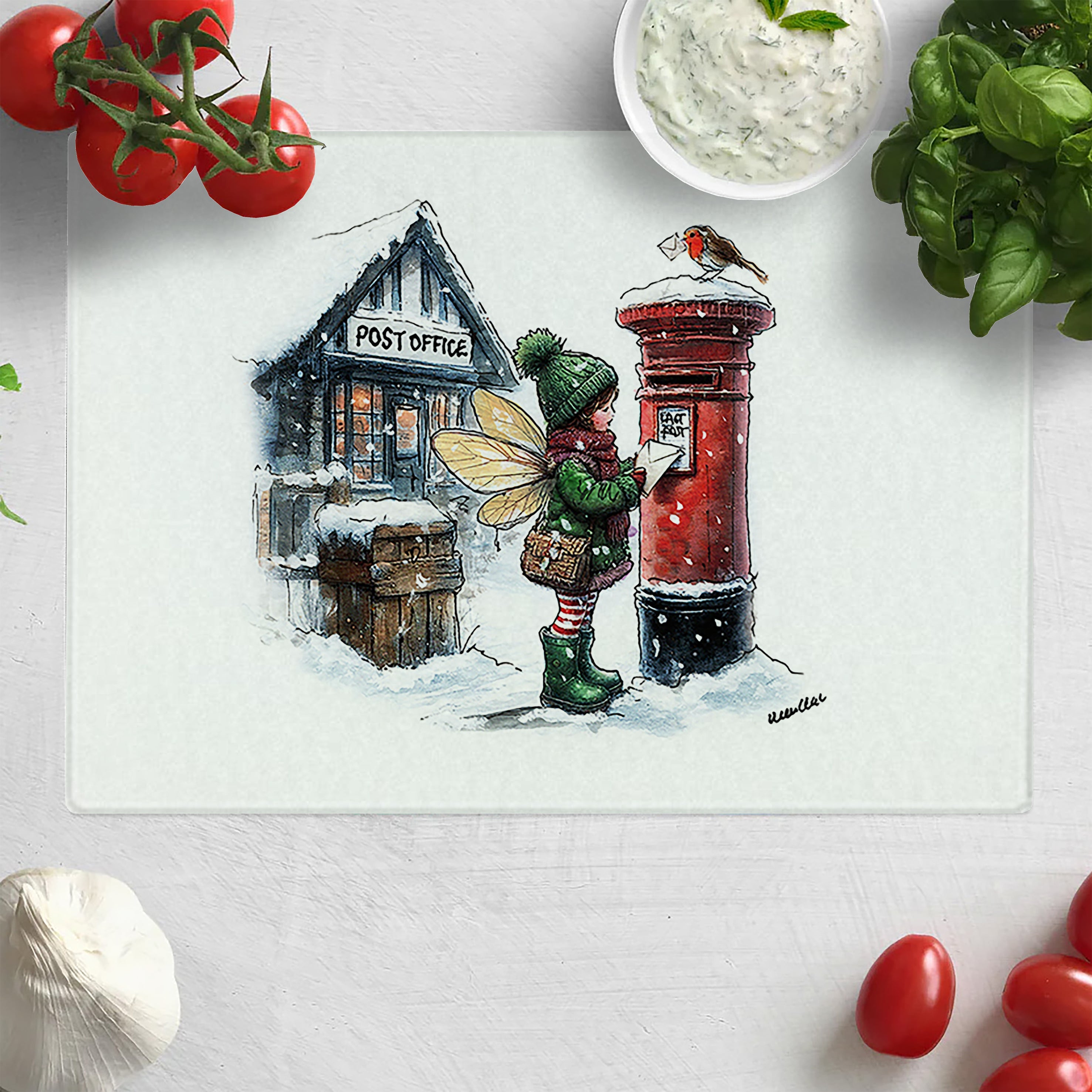 A Wing and a Stamp Chopping Board