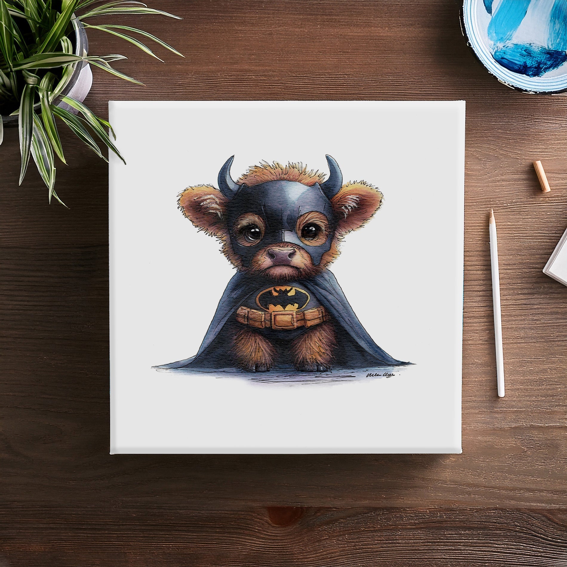 Bat Moo Canvas