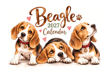 Beagle Calendar 2027 Limited Release
