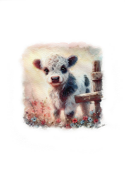 Belted Galloway Calf Tote Bag