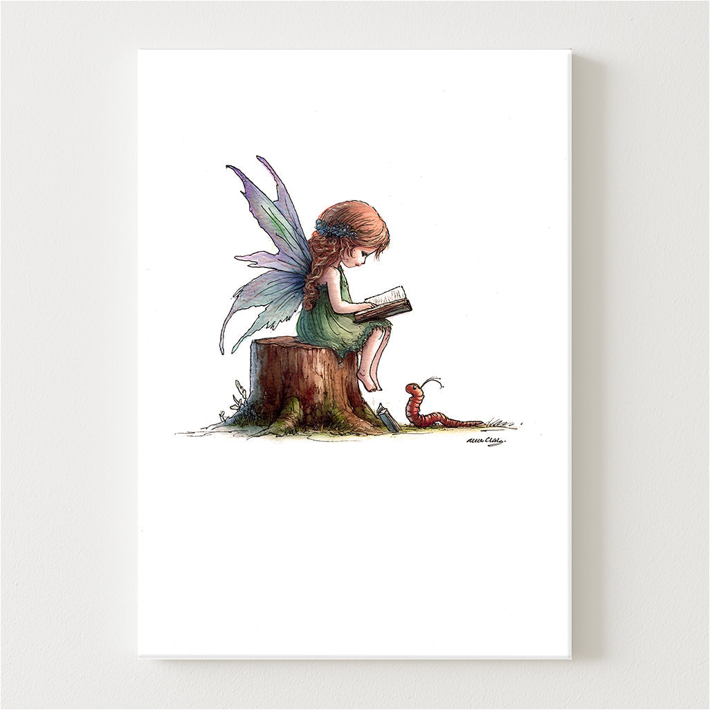 Book Worm Canvas