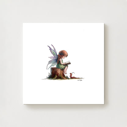 Book Worm Canvas