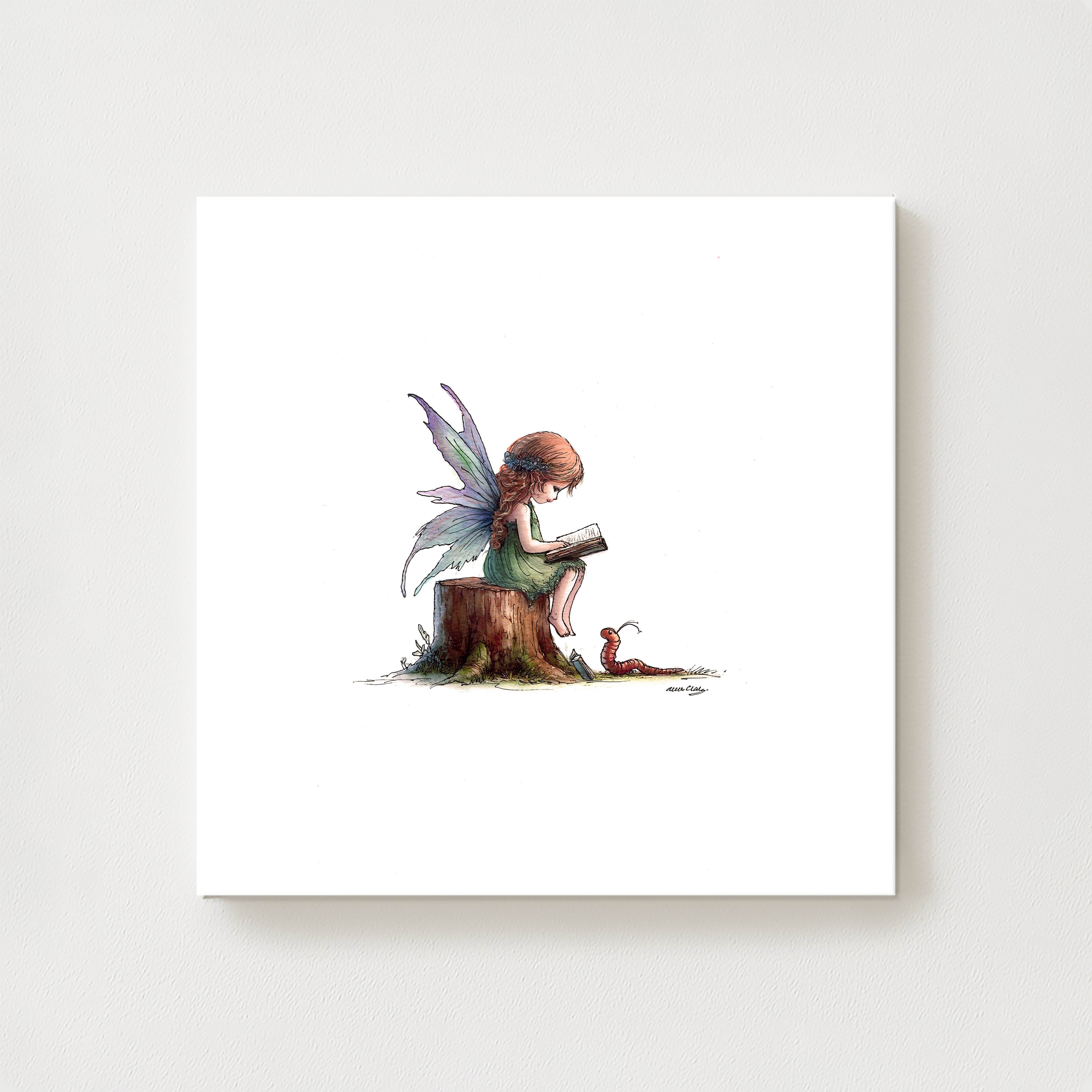 Book Worm Canvas