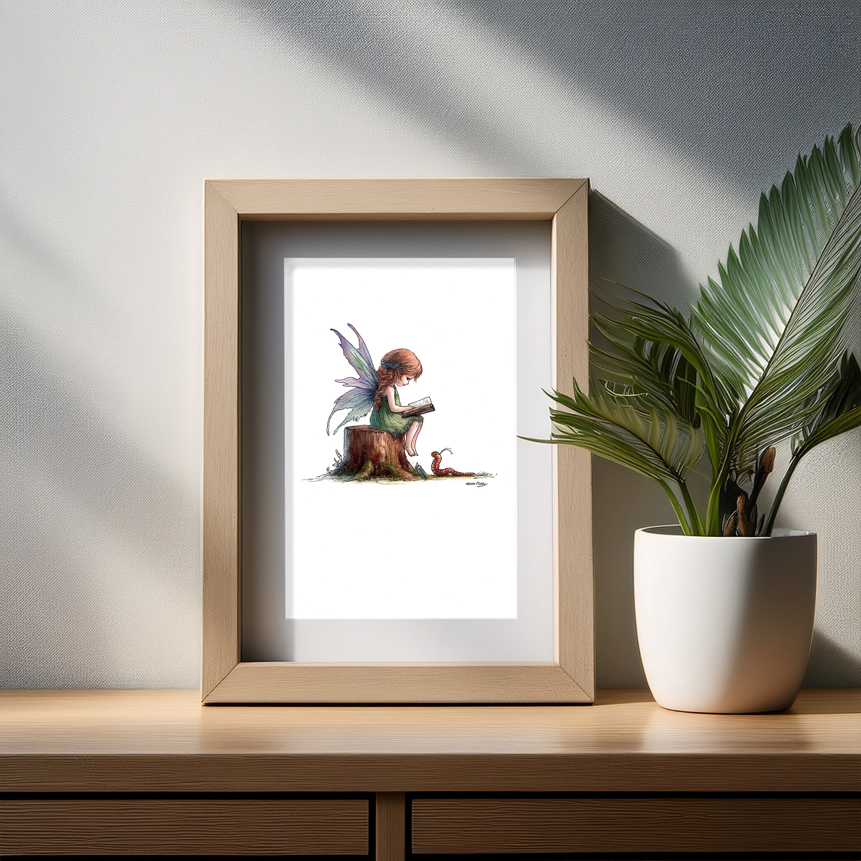 Book Worm Art Print