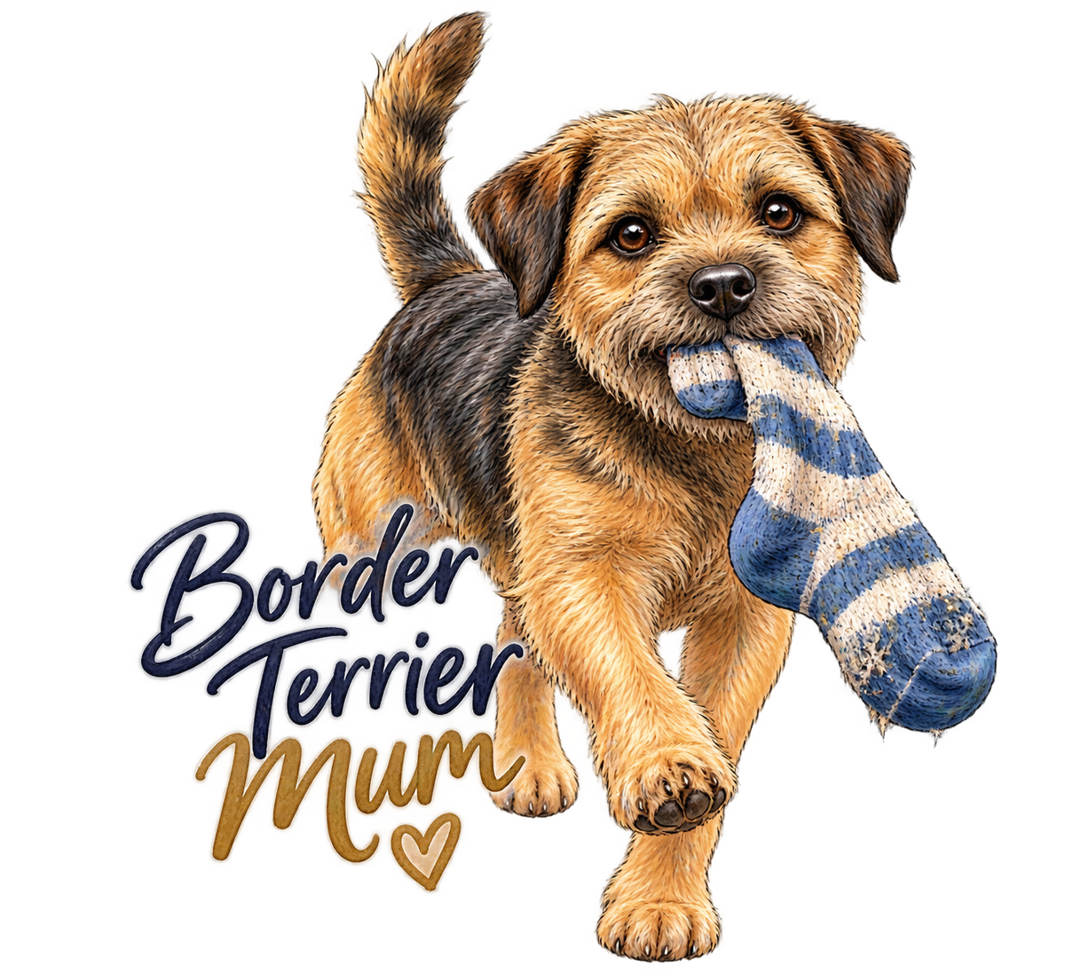 The Border Terrier Mum Tote Bag