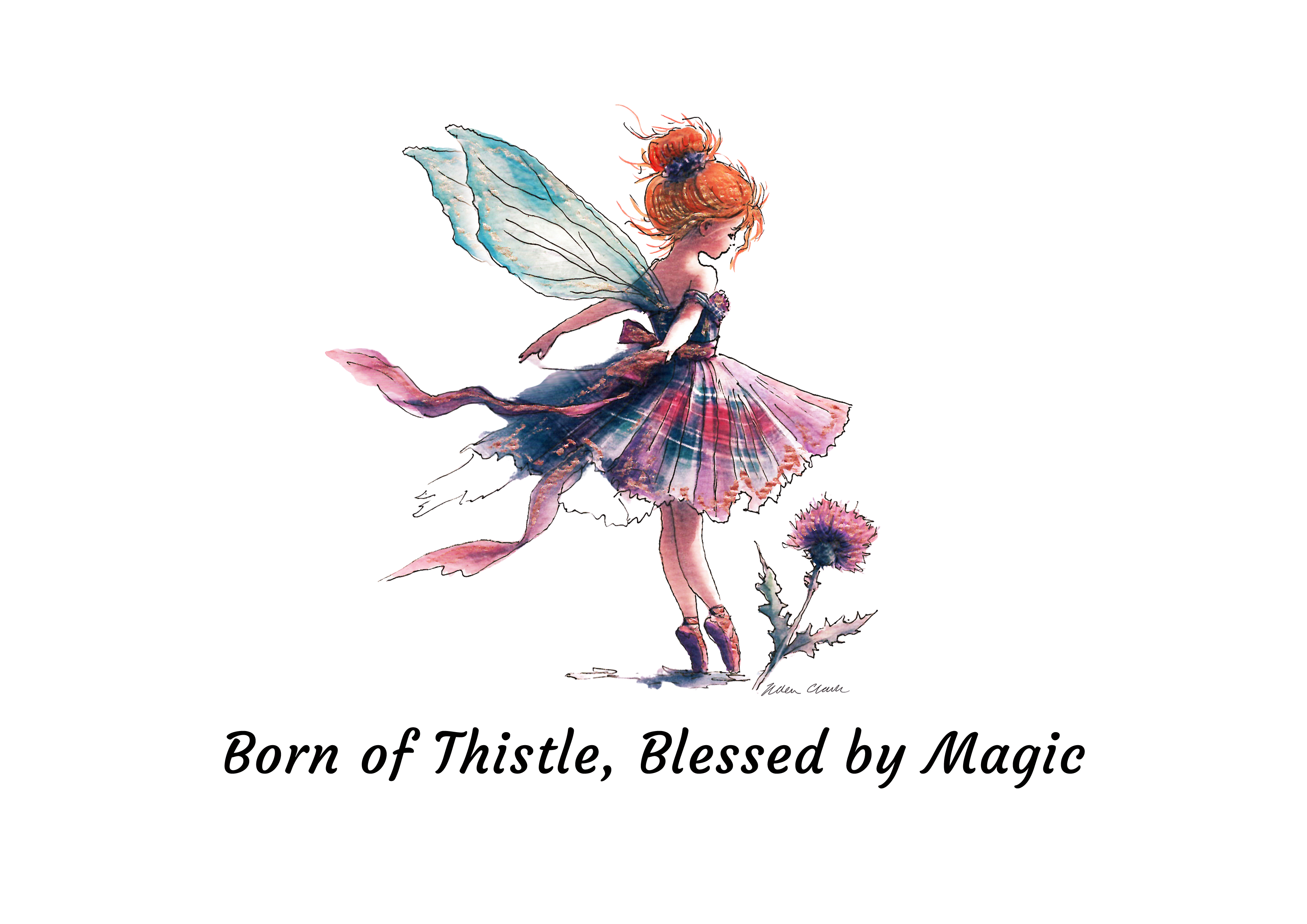 Born of thistle, blessed by magic Tote Bag