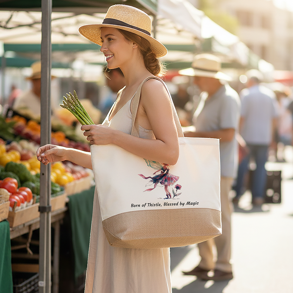 Born of Thistle, Blessed by Magic Tote Bag