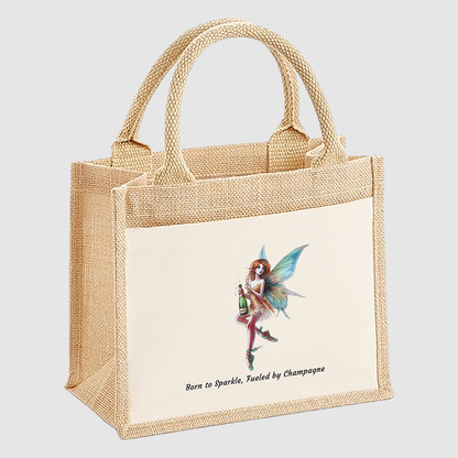 Born to Sparkle, Fuelled by Champagne Small Tote Bag