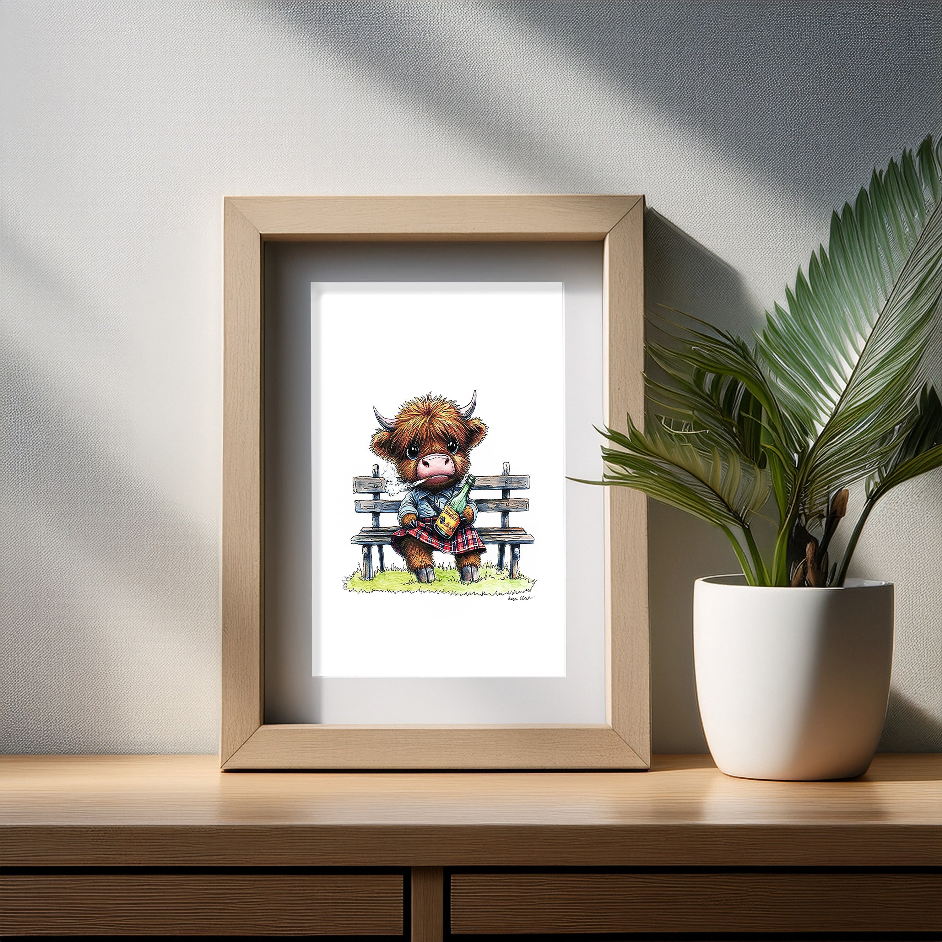 Bukky Moo Art Print