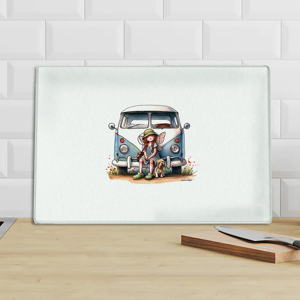 Camper Fairy Chopping Board