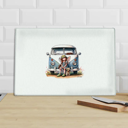 Camper Fairy Chopping Board
