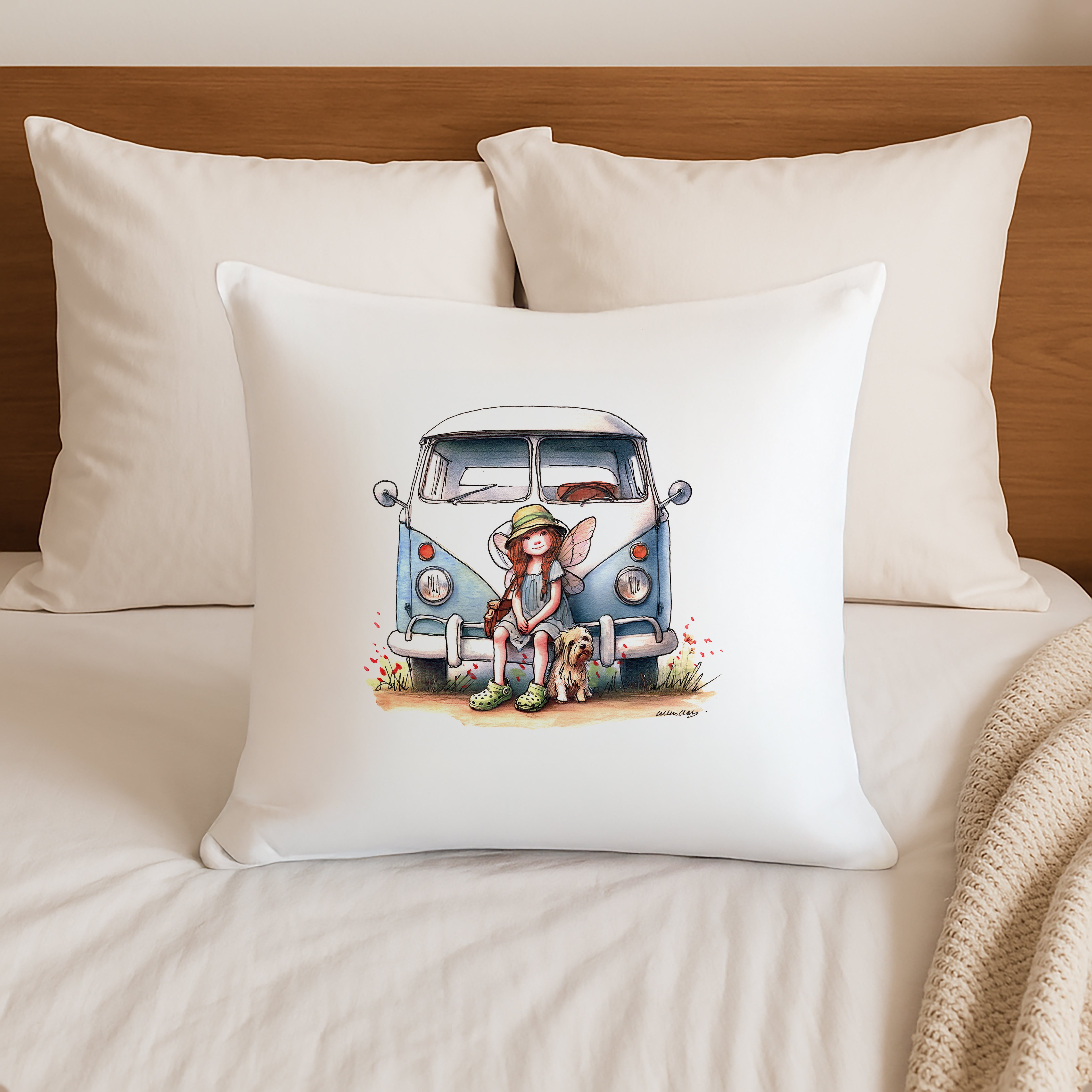 Camper Fairy Cushion