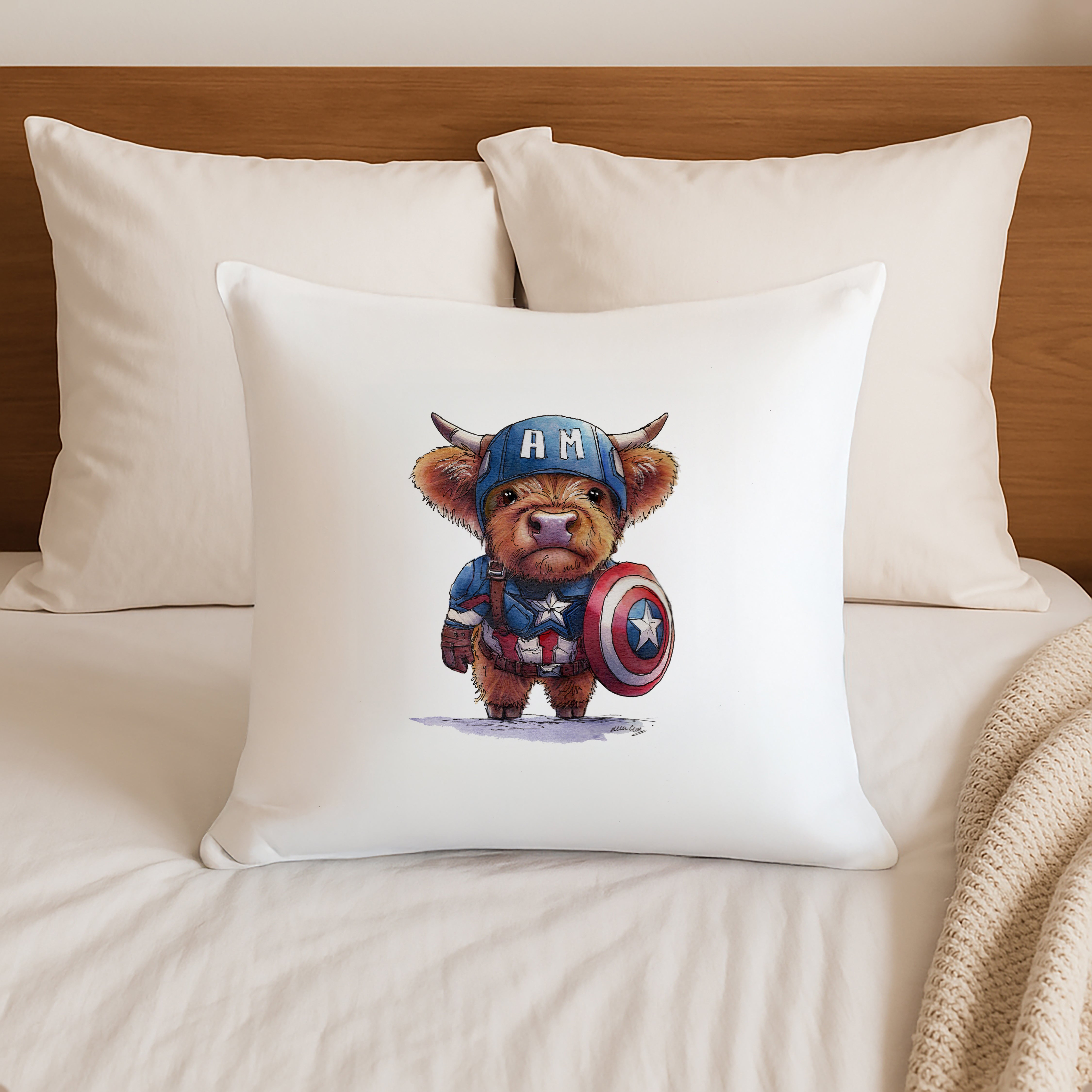 Captain A-Moo-rica Cushion