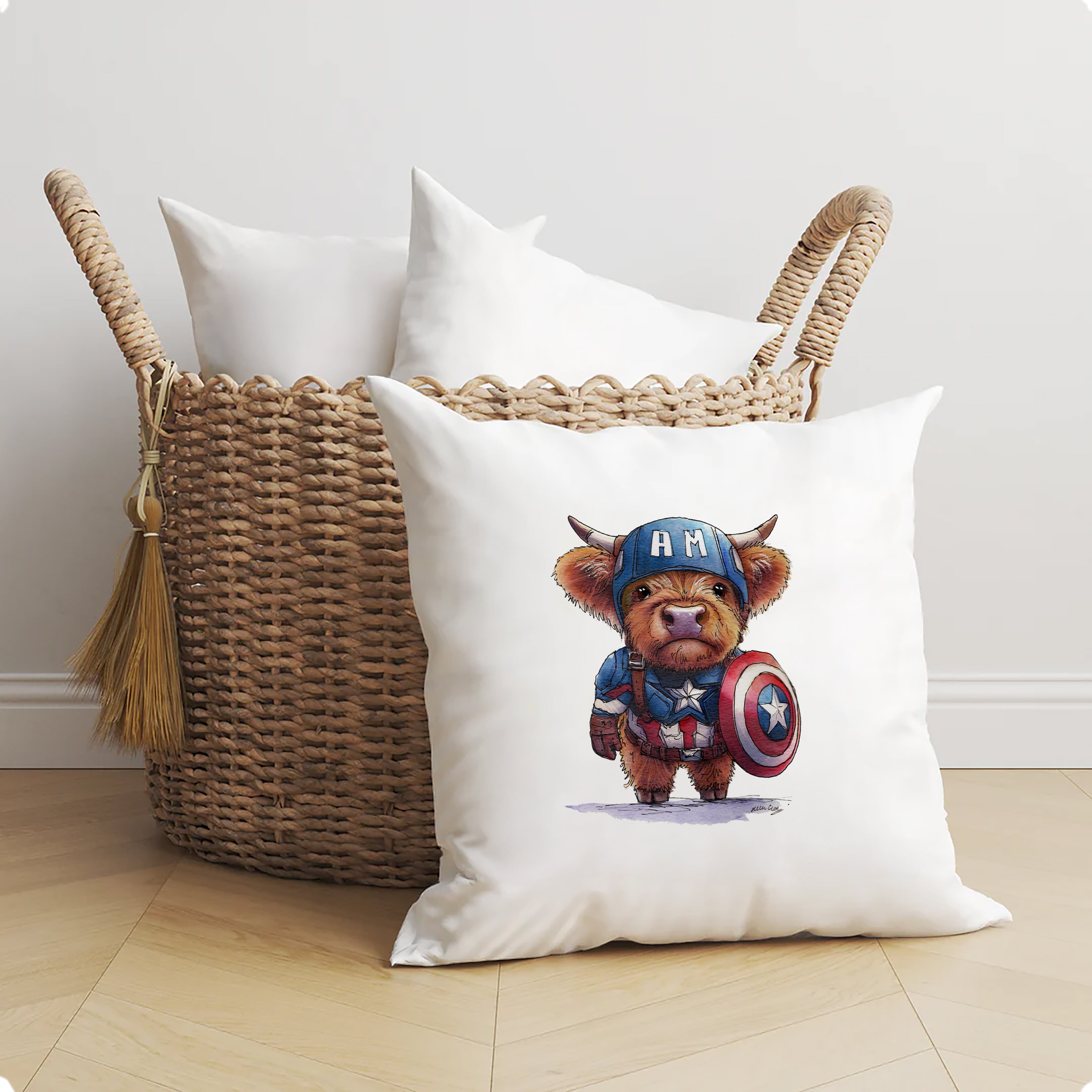 Captain A-Moo-rica Cushion