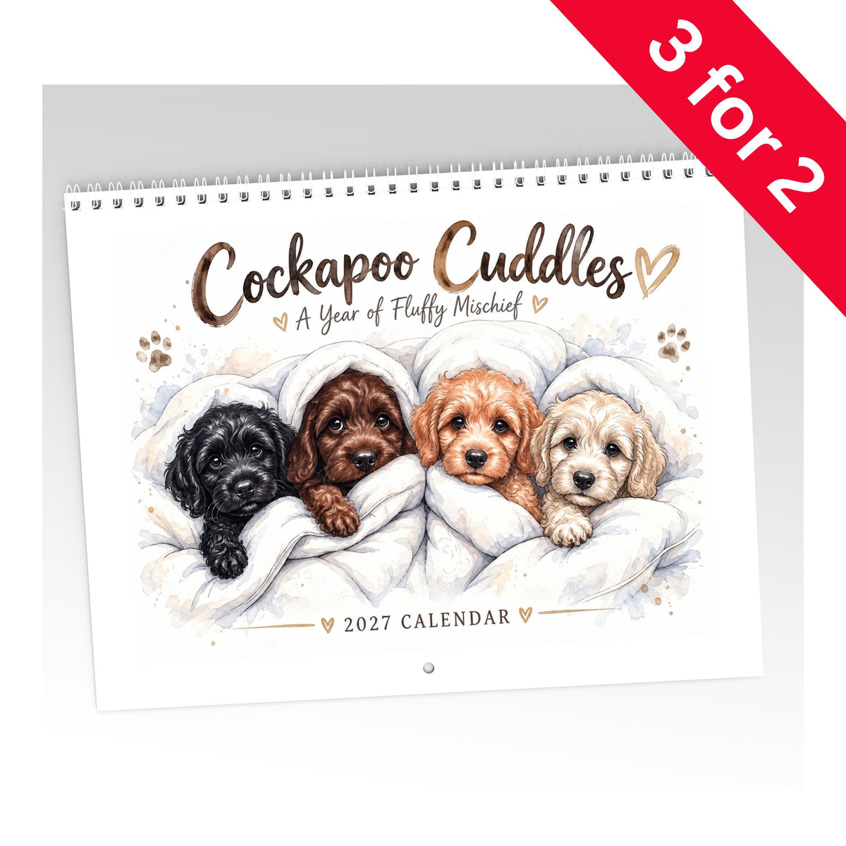 Cockapoo Cuddles Calendar Limited Release