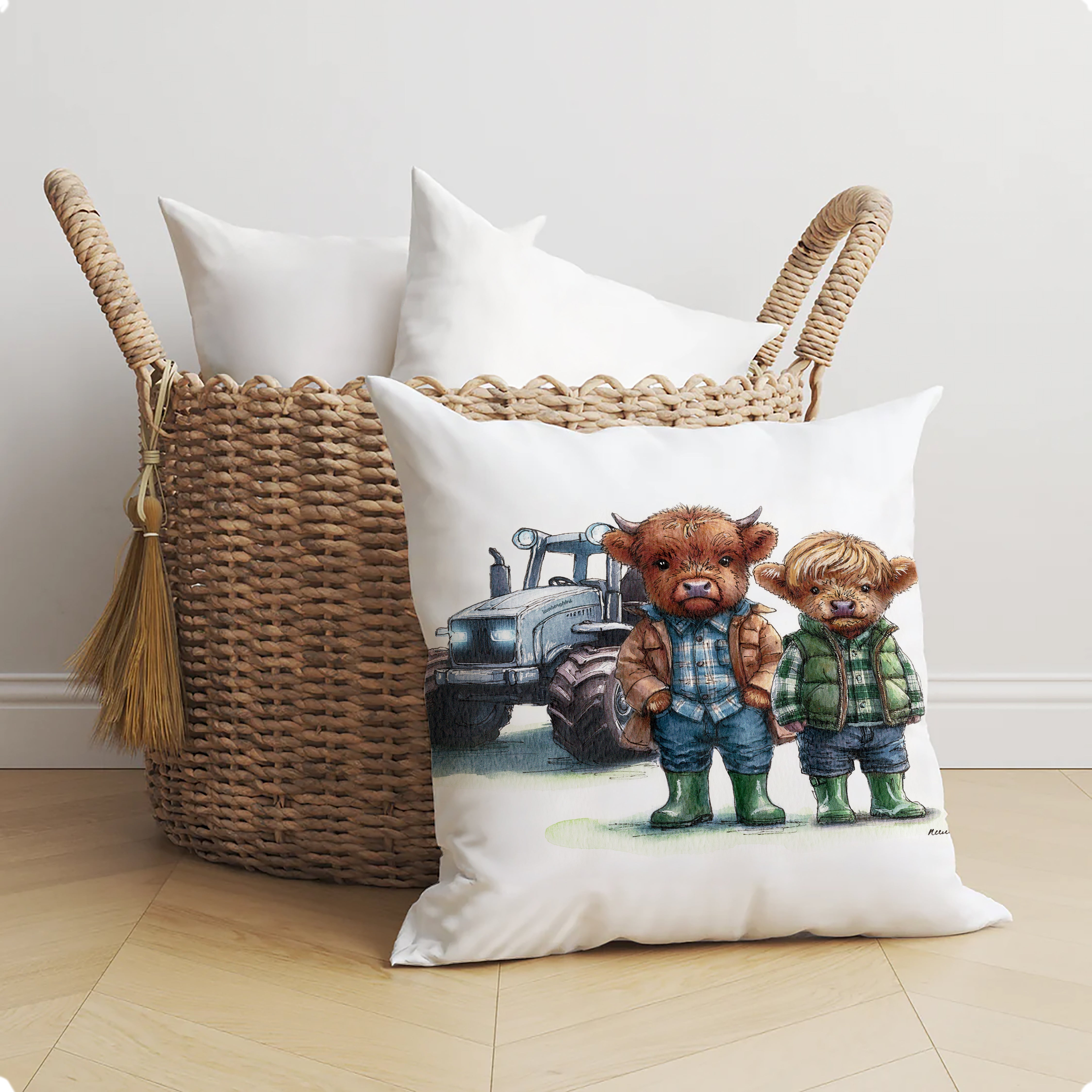 Coo-Larks on the Farm Cushion