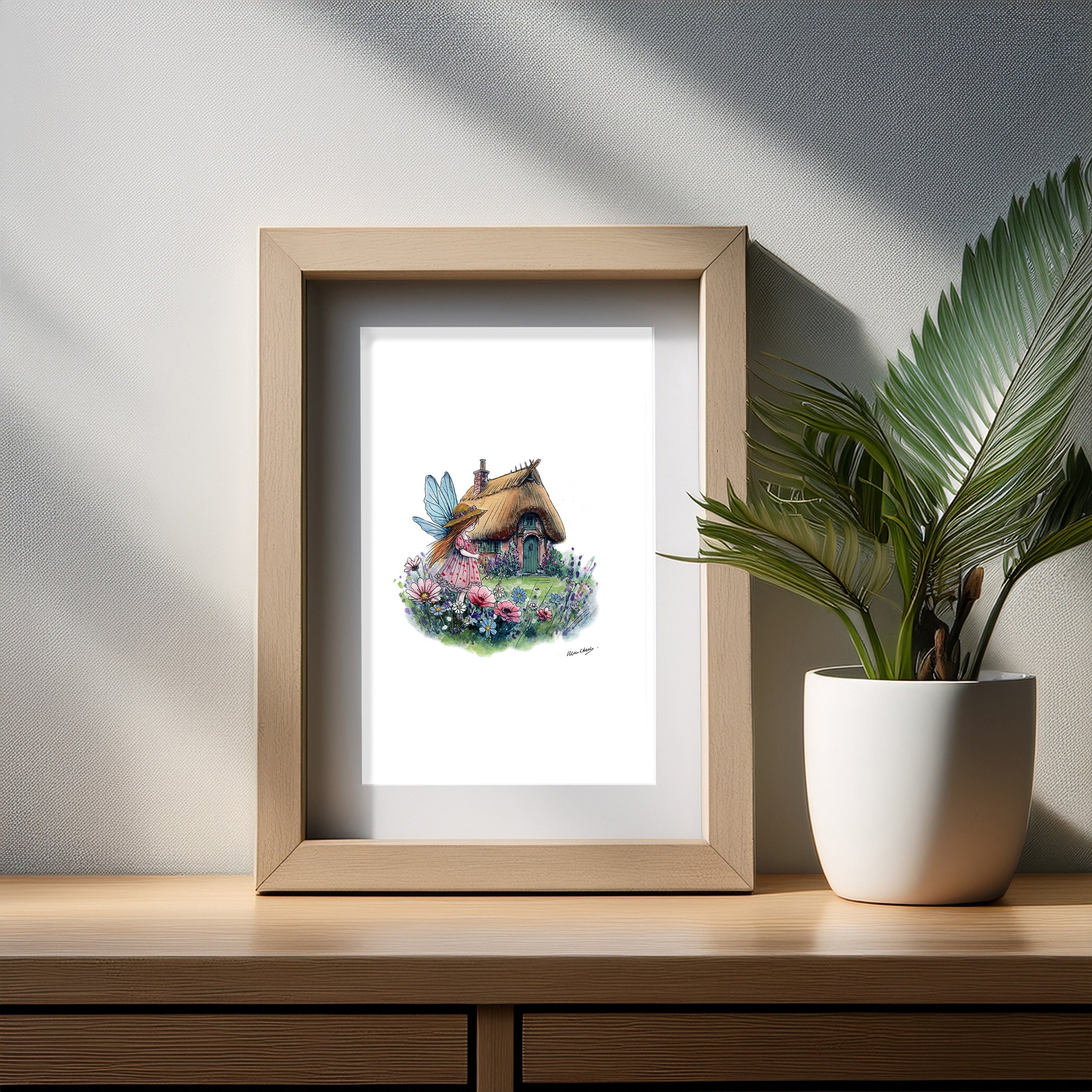 Cottage Garden Fairy Art Print