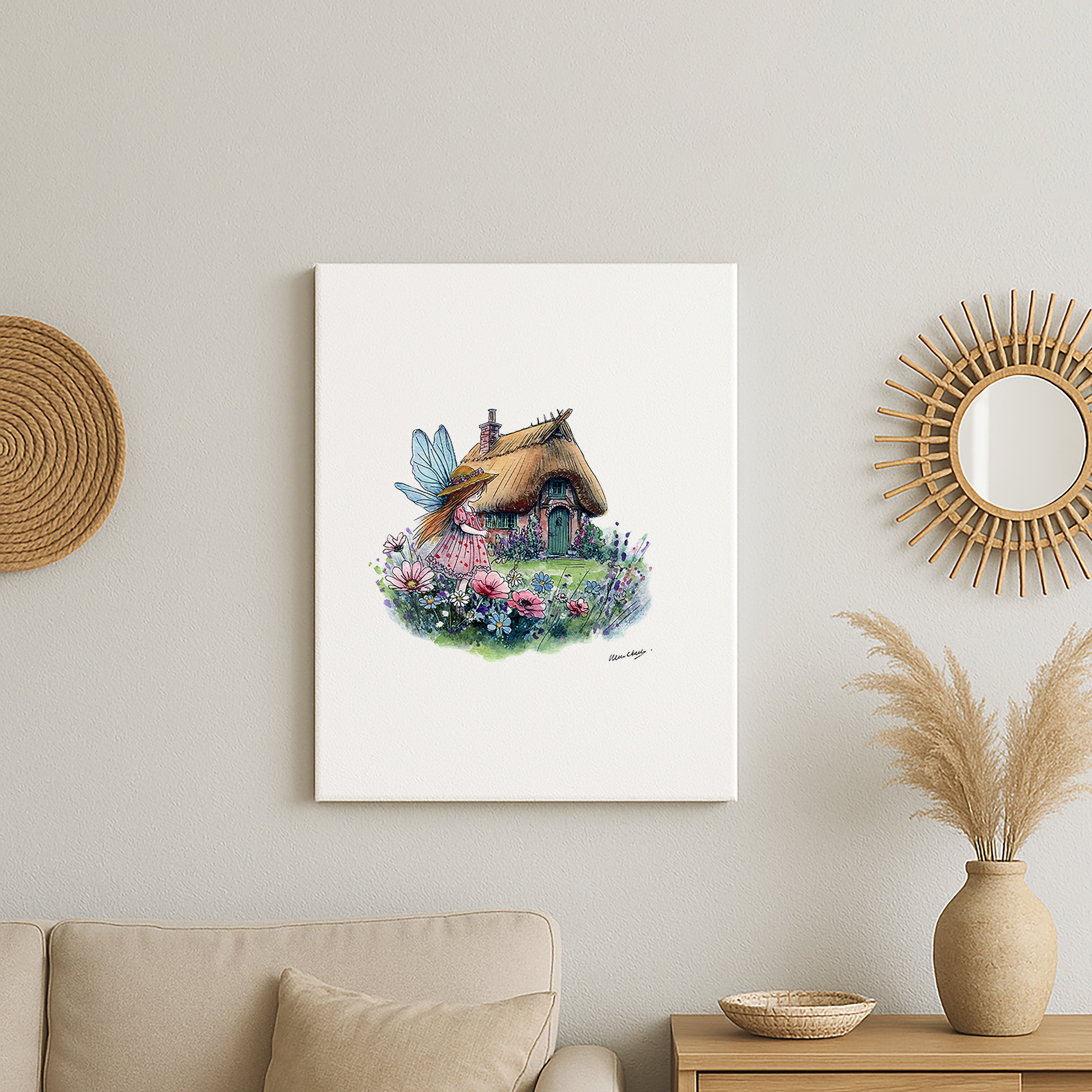 Cottage Garden Fairy Canvas