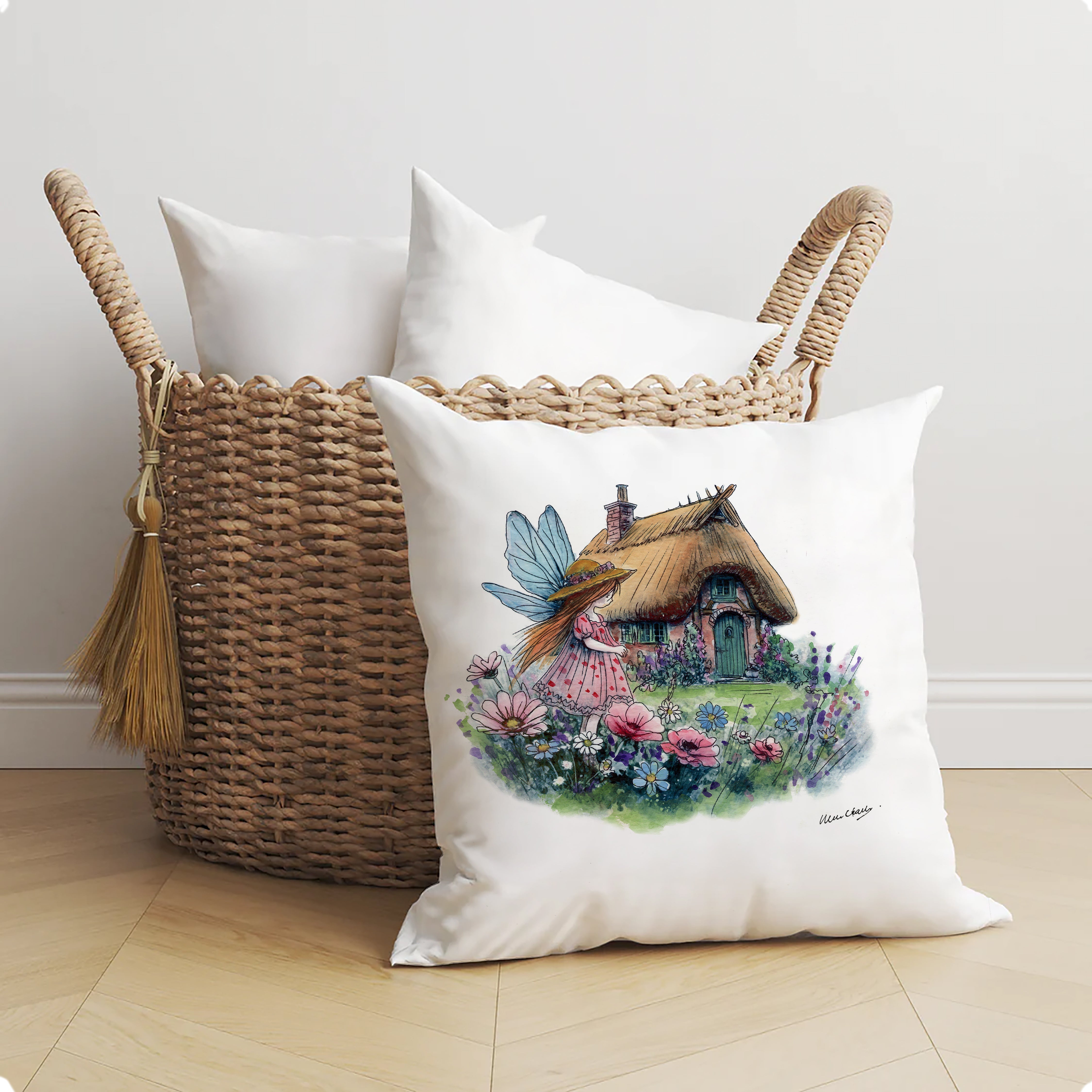 Cottage Garden Fairy Cushion