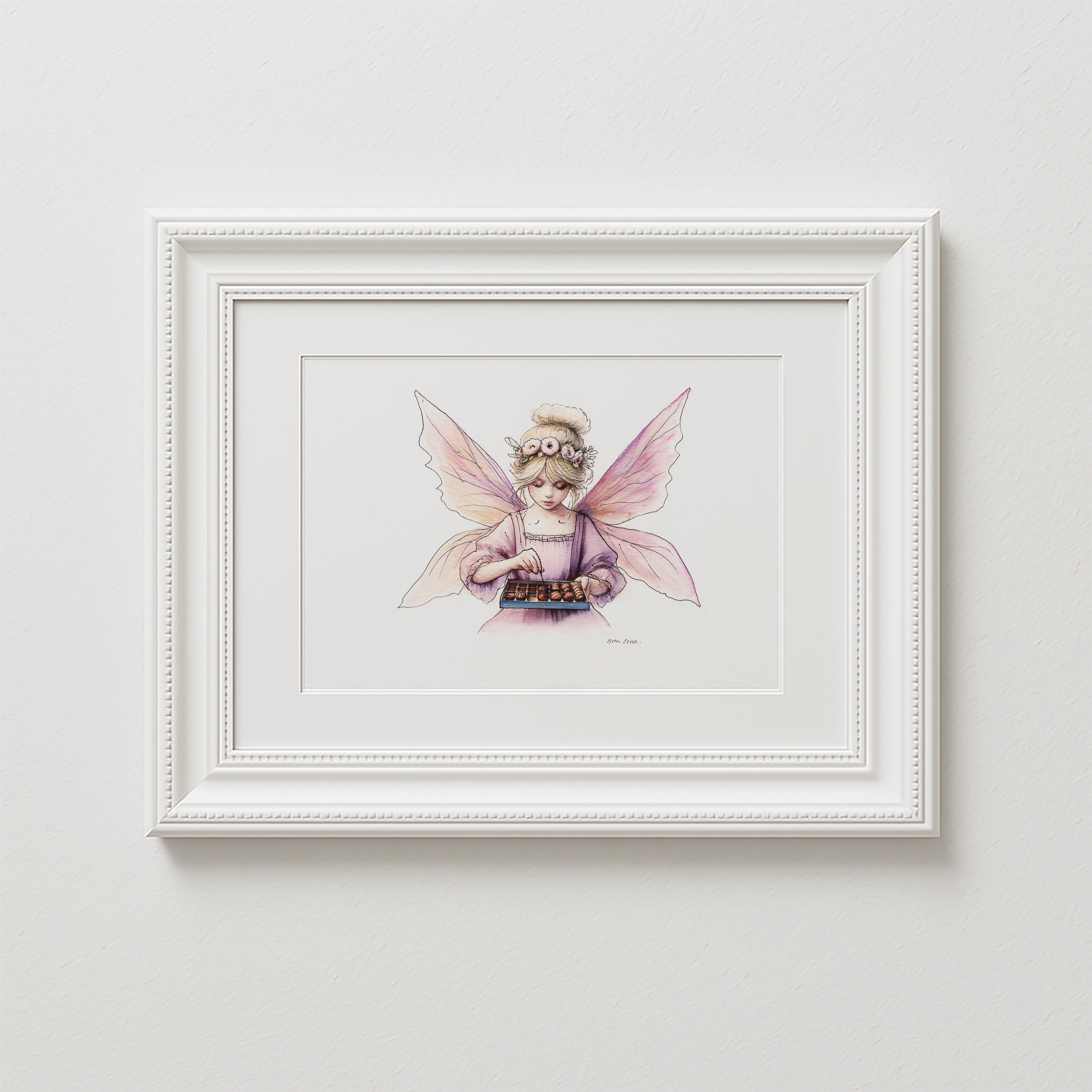 Crafting Chocolate Maker Fairy Art Print