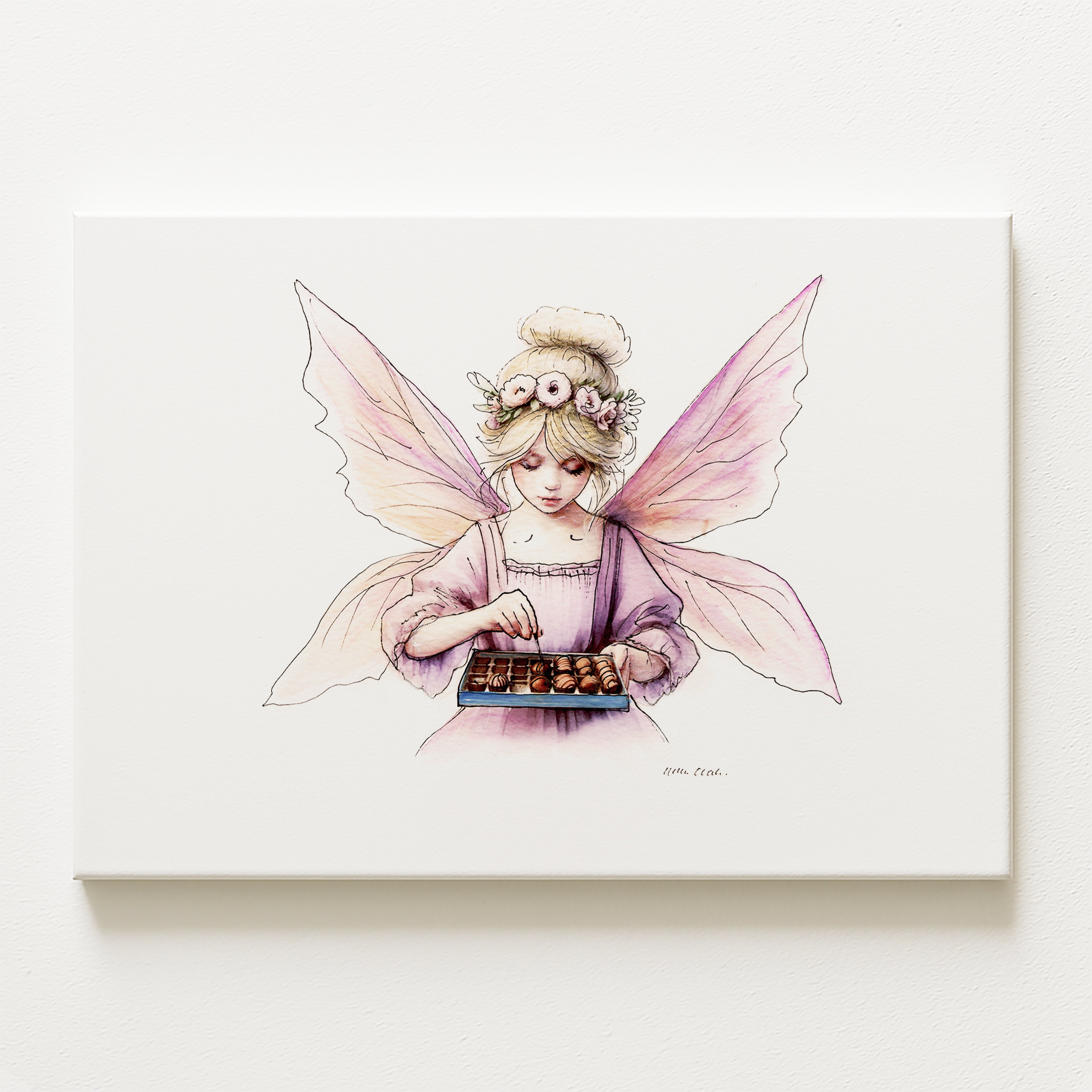 Crafting Chocolate Maker Fairy Canvas