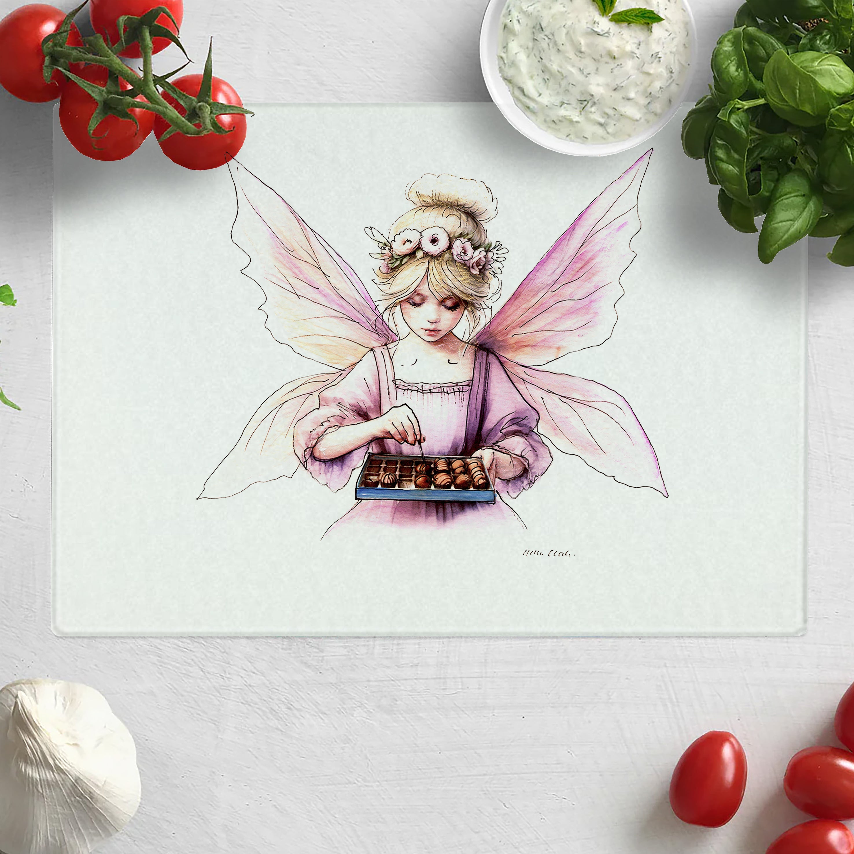 Crafting Chocolate Maker Fairy Chopping Board