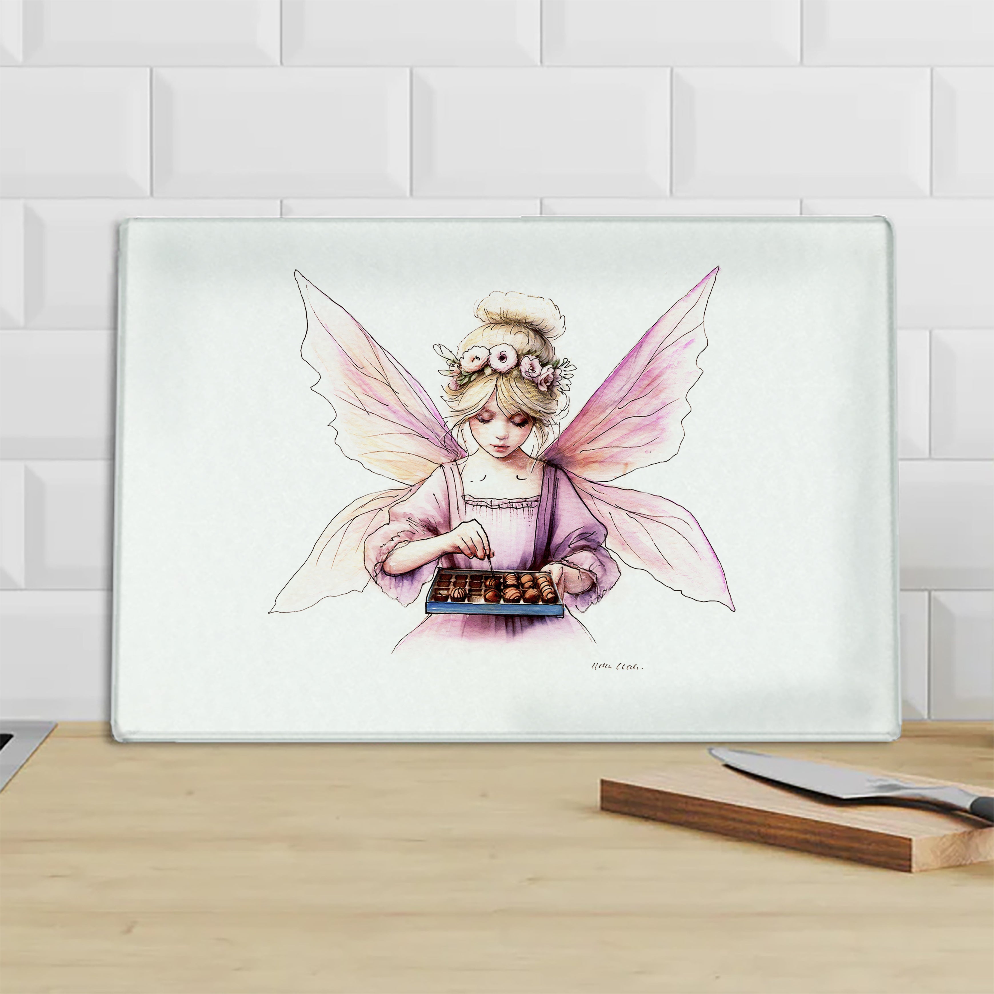 Crafting Chocolate Maker Fairy Chopping Board