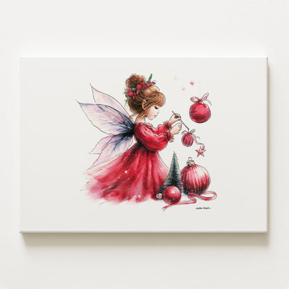 Crafting Christmas Fairy Canvas
