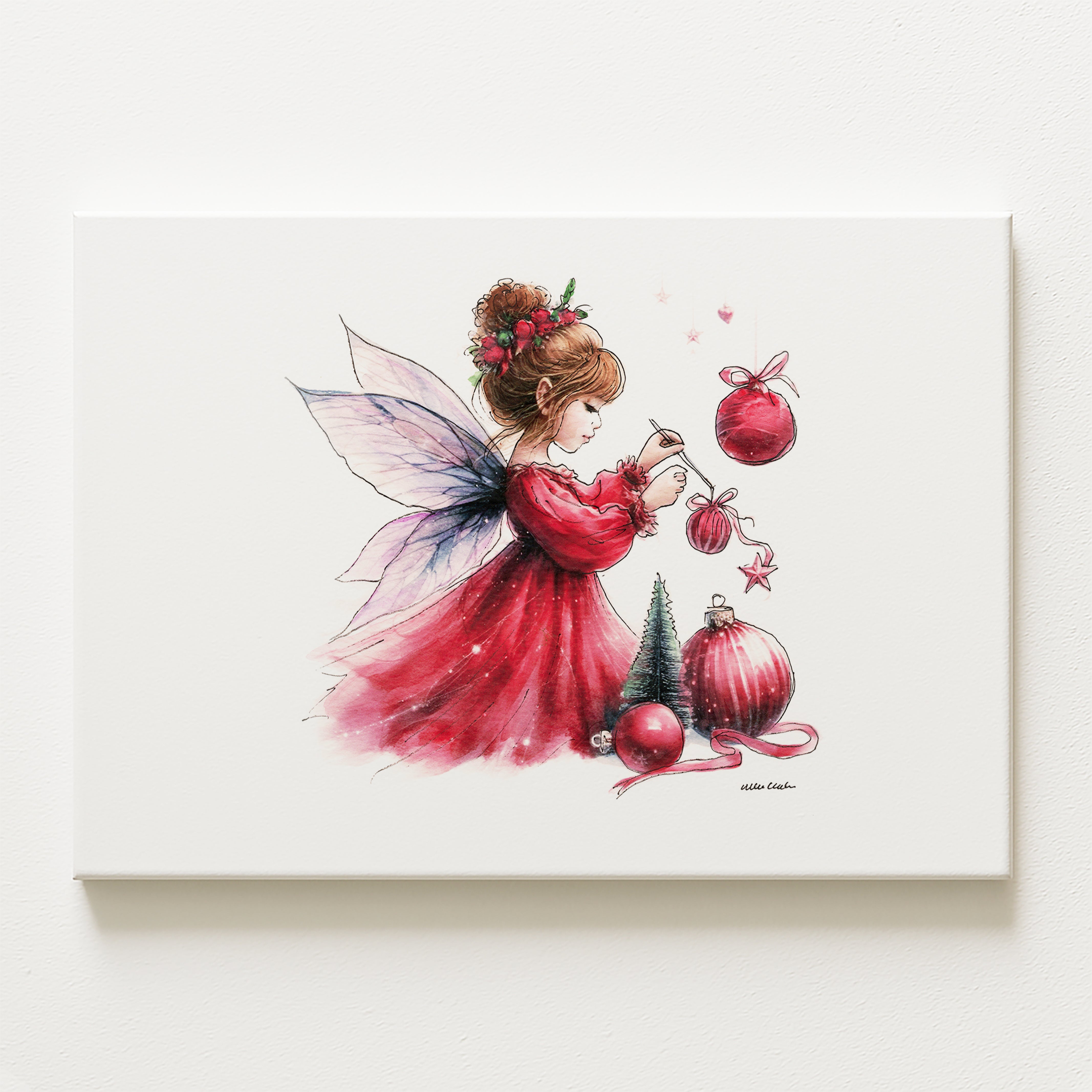 Crafting Christmas Fairy Canvas